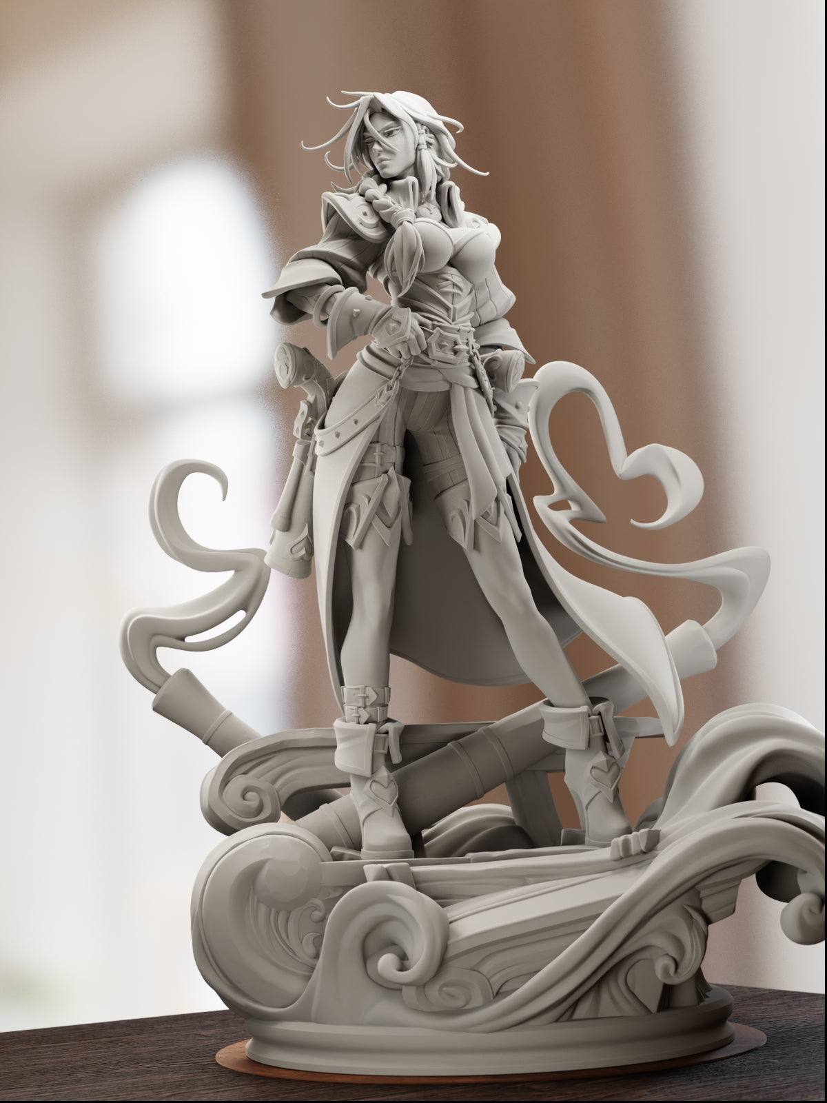 The Gunpowder Queen | Maximum Detailed 12K 3D printed figure