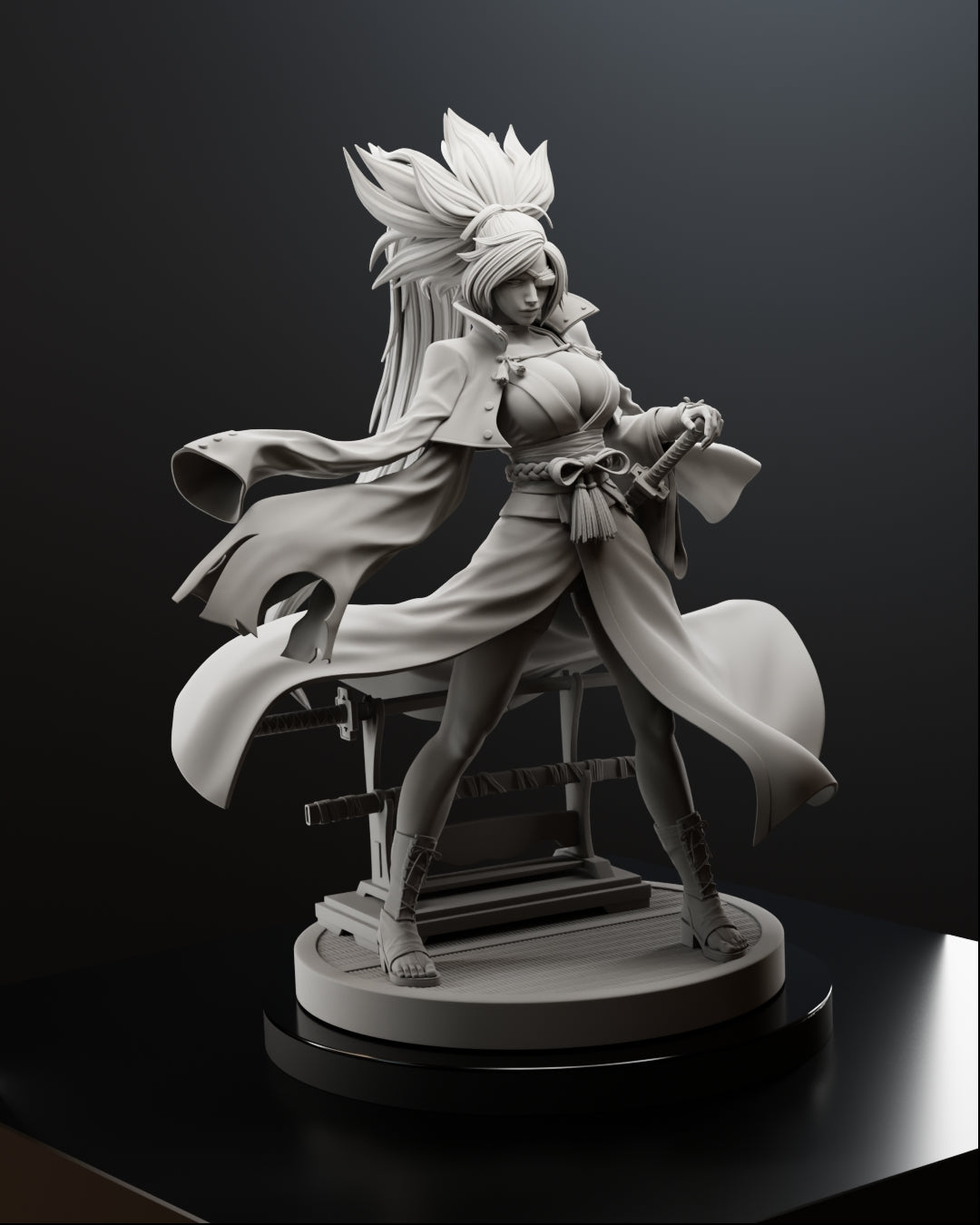 One-Eyed Samurai Statue