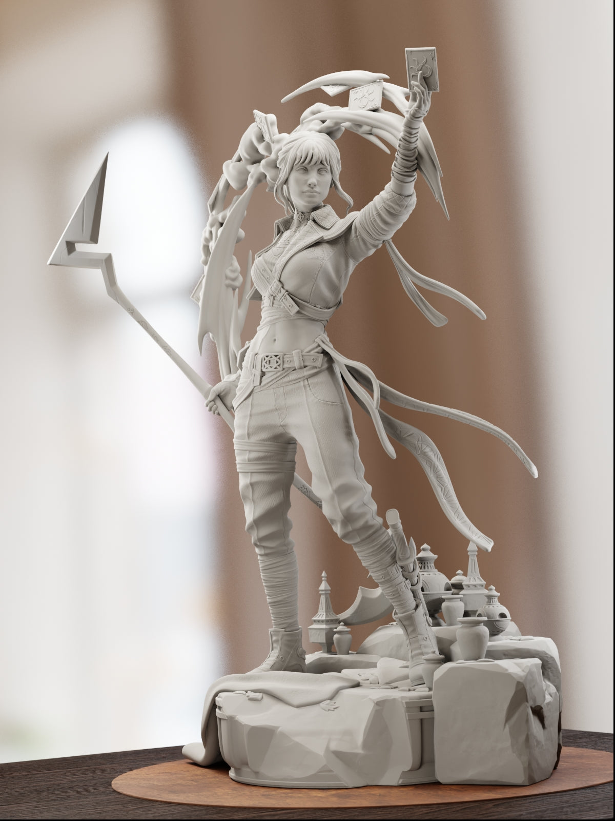 The Tarot Wielder | Maximum Detailed 12K 3D printed figure