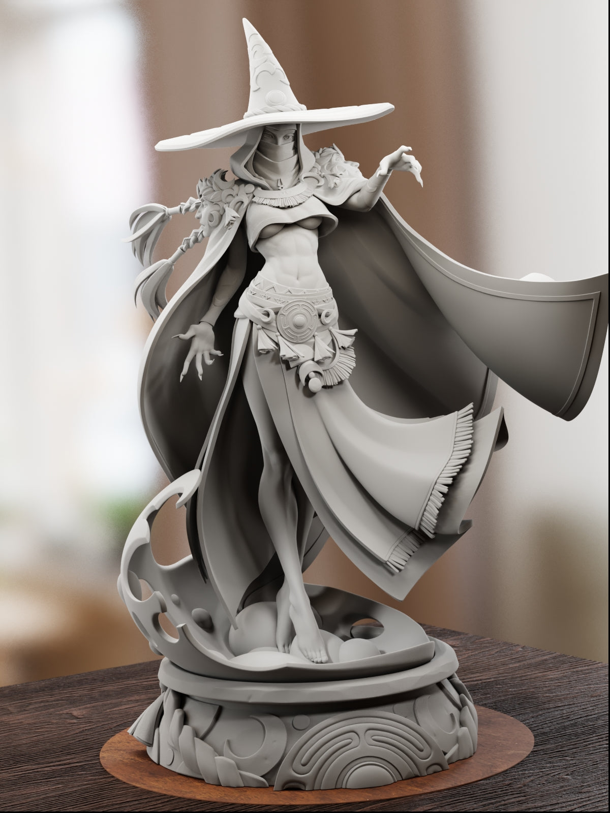 Goddess of Witchcraft | Maximum Detailed 12K 3D printed figure