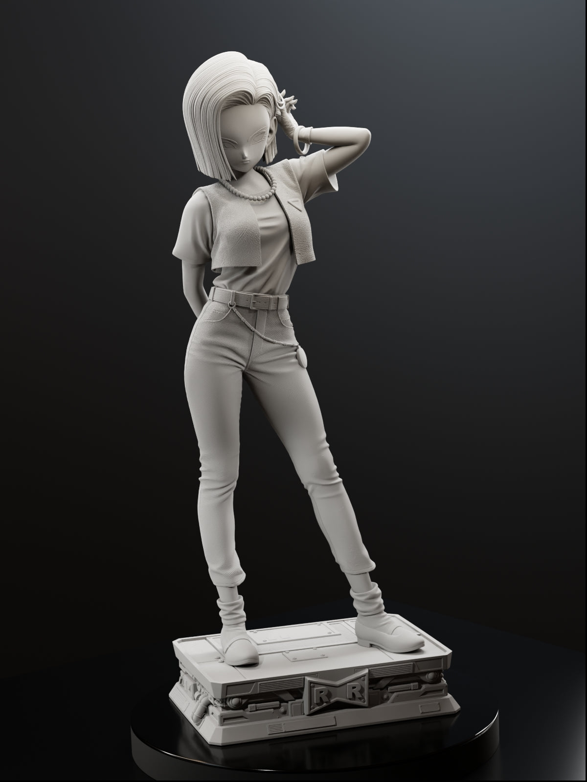 The Icy Android | Maximum Detailed 12K 3D Printed Figure
