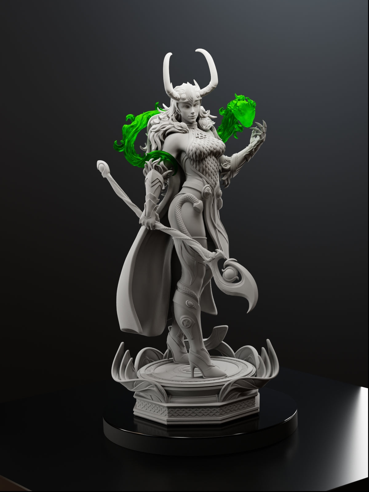 Trickster Serpent Statue