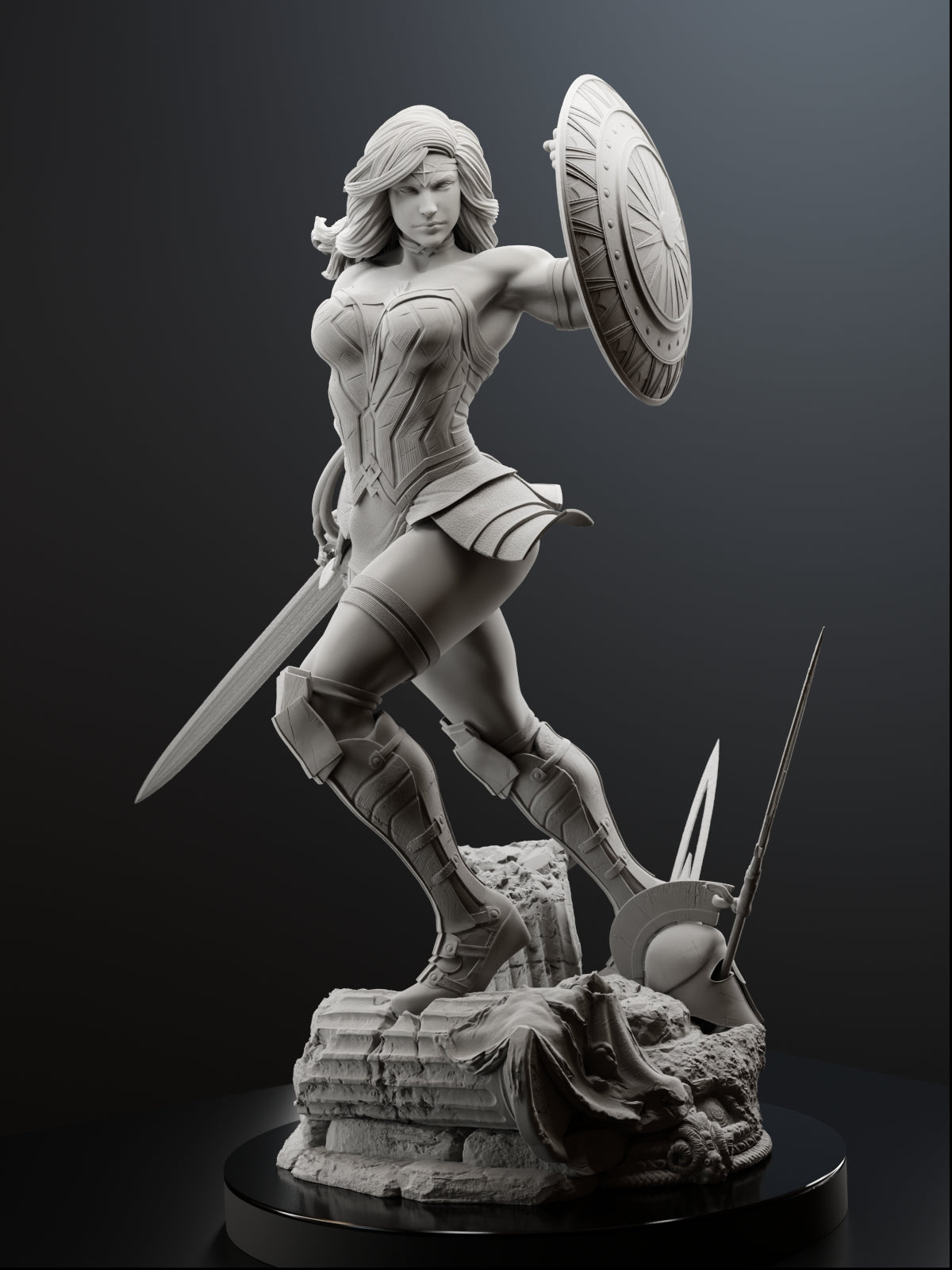 The Amazon Warrior | Maximum Detailed 12K 3D printed figure