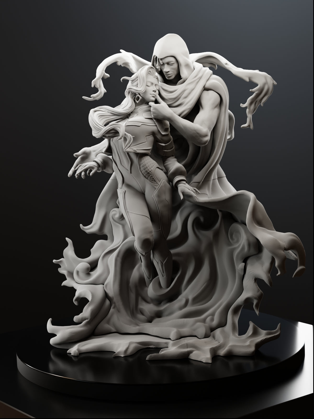Light & Dark Statue