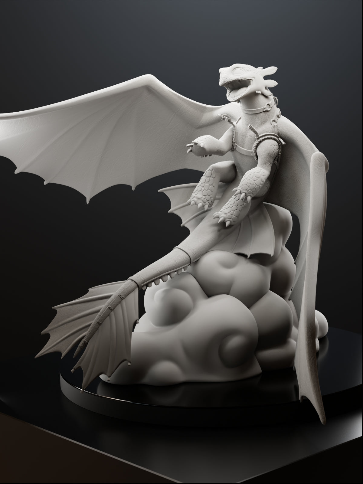 The Night Fury | Maximum Detailed 12K 3D printed figure