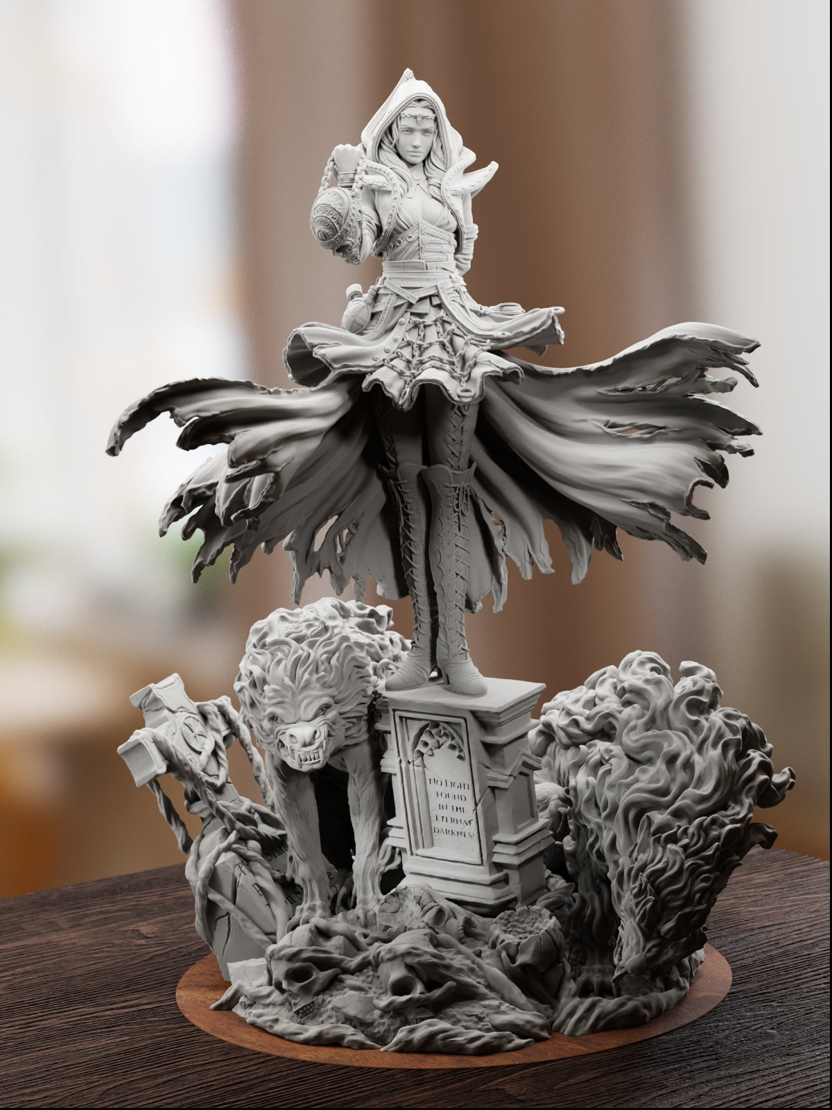 Camelia, The Dark Summoner | Maximum Detailed 12K 3D printed figure
