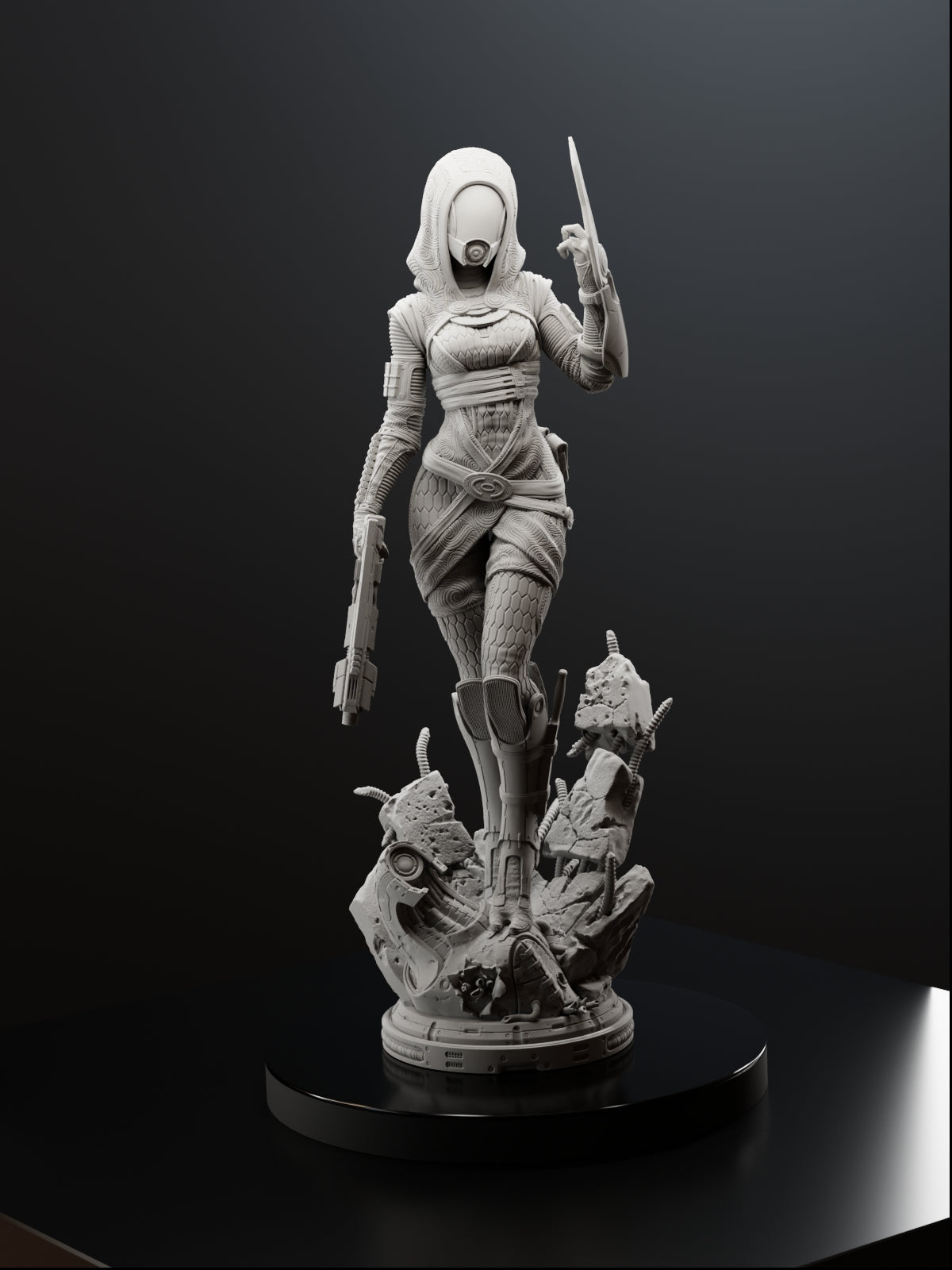 The Quarian Machinist Statue