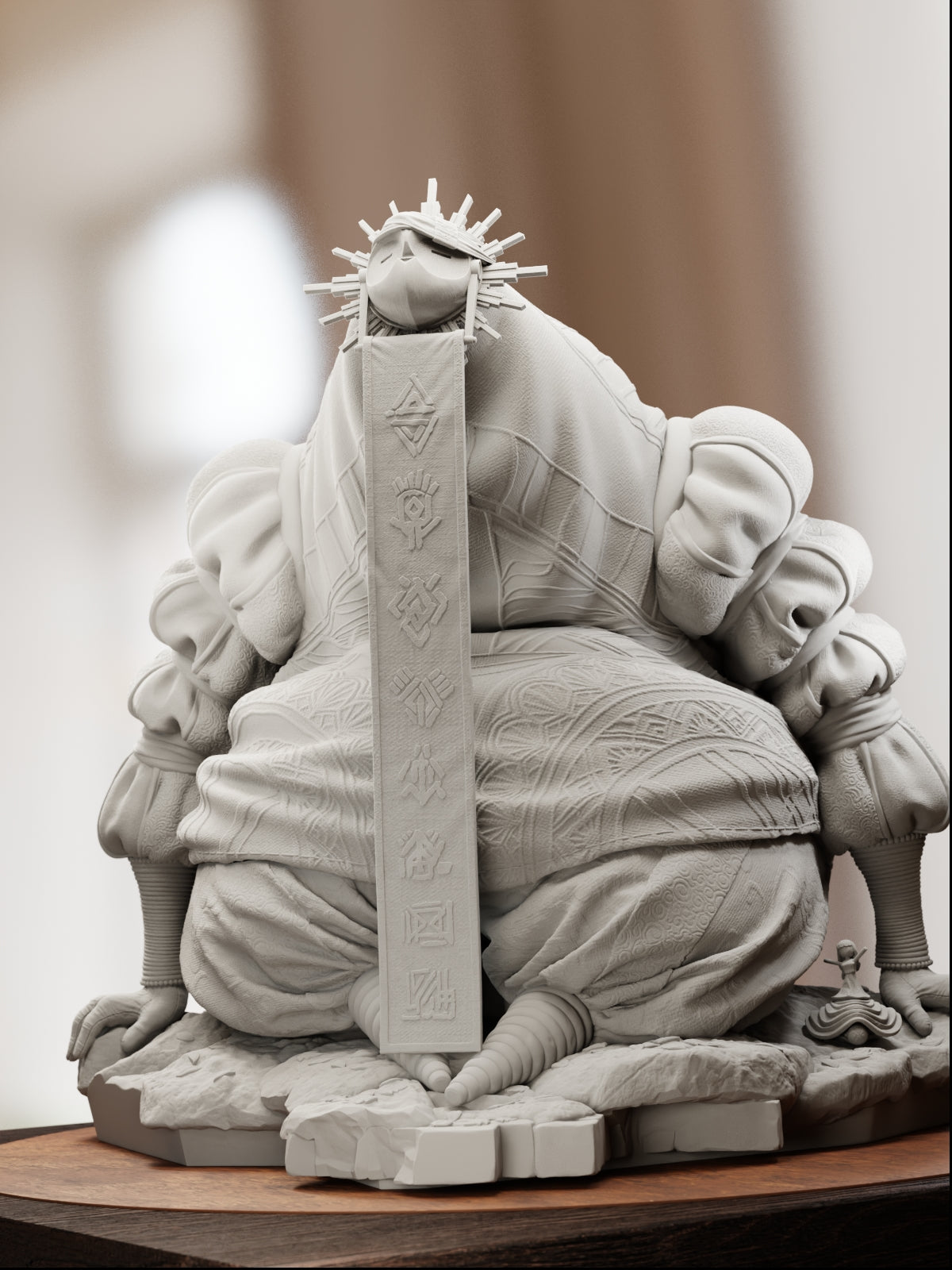 The Veiled Resolve | Maximum Detailed 12K 3D printed figure