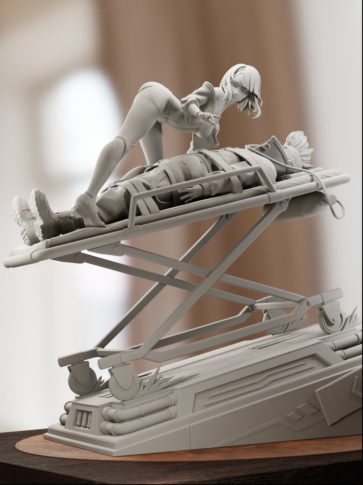 Lovers on the Edge | Maximum Detailed 12K 3D printed figure