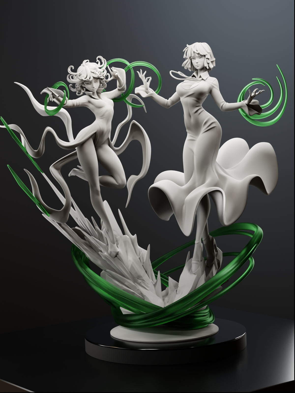 Sisters of the Storm | Maximum Detailed 12K 3D printed figure