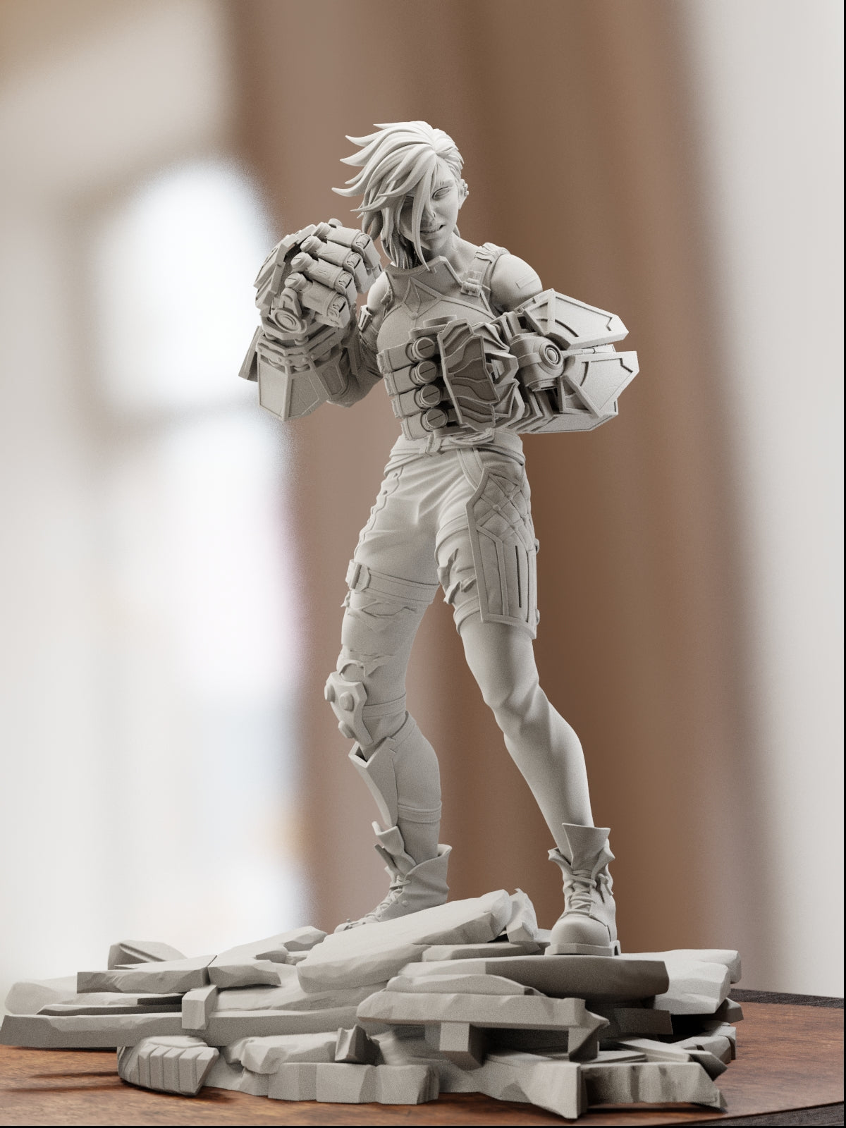 The Brawling Sister | Maximum Detailed 12K 3D printed figure