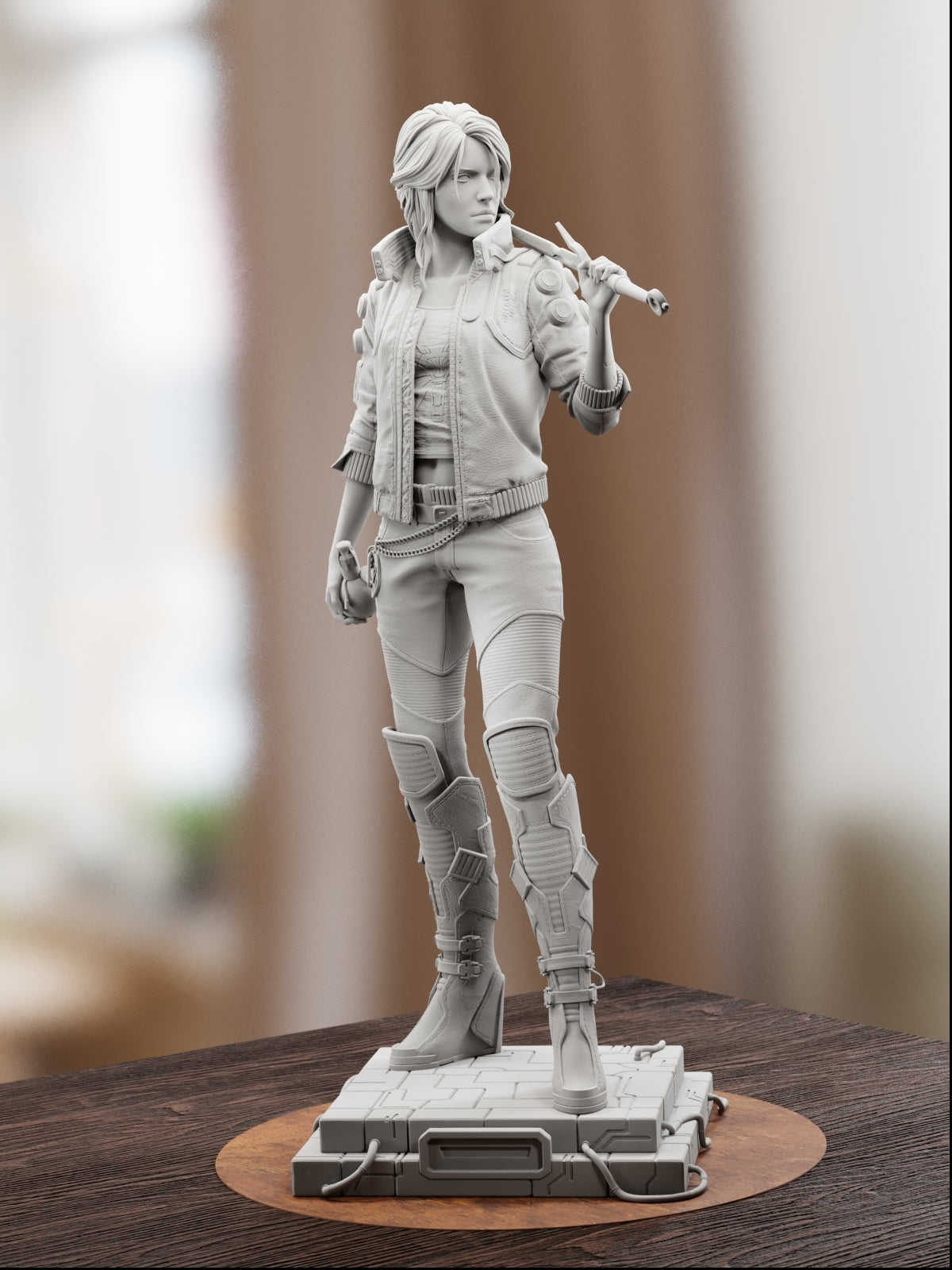 The Cyber Witcher | Maximum Detailed 12K 3D printed figure