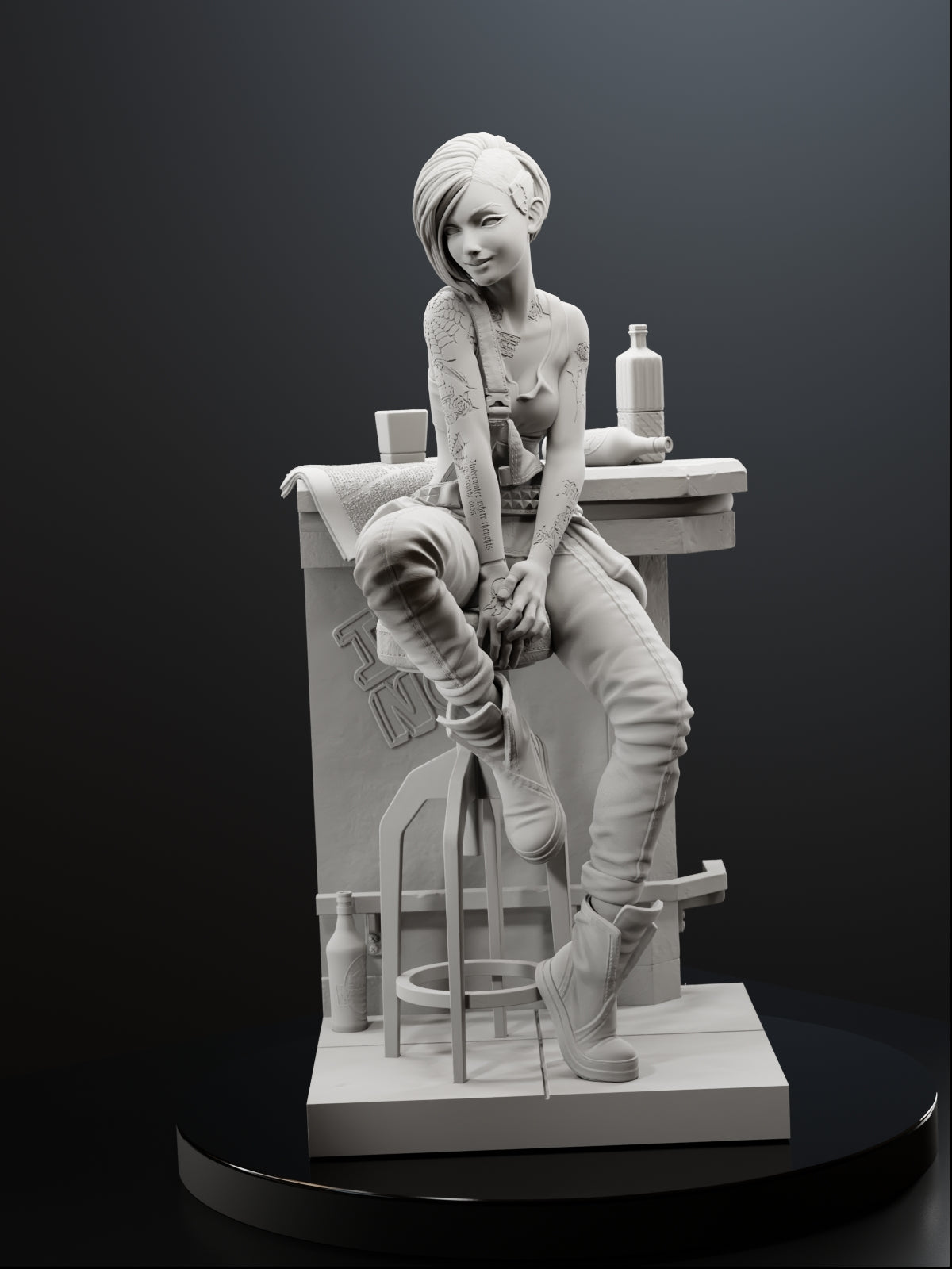 The Mox Mechanist Statue