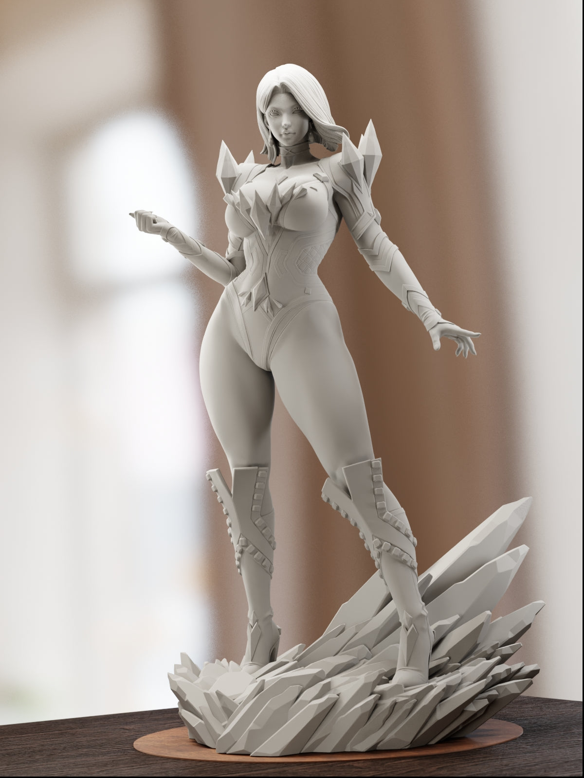 The White Queen | Maximum Detailed 12K 3D printed figure