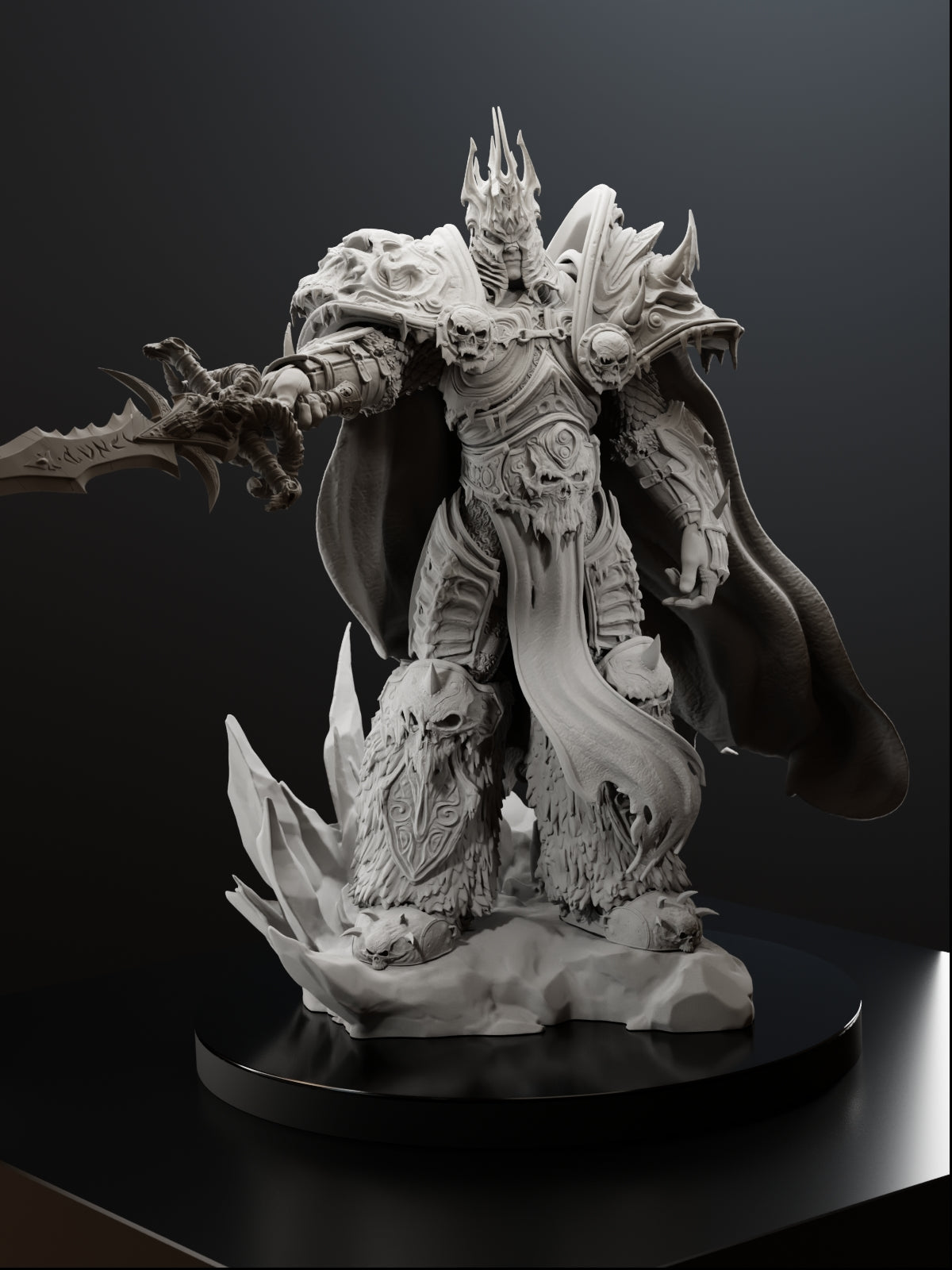 The Icecrown | Maximum Detailed 12K 3D printed figure