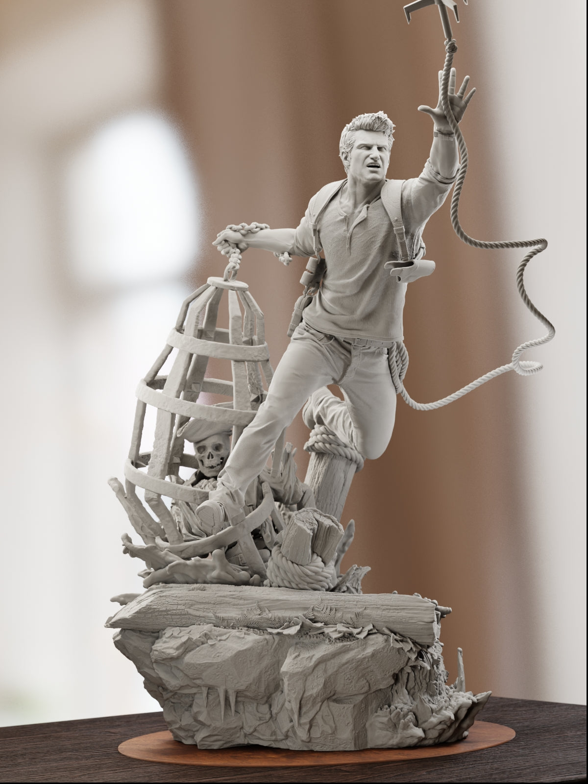 The Treasure Hunter | Maximum Detailed 12K 3D printed figure