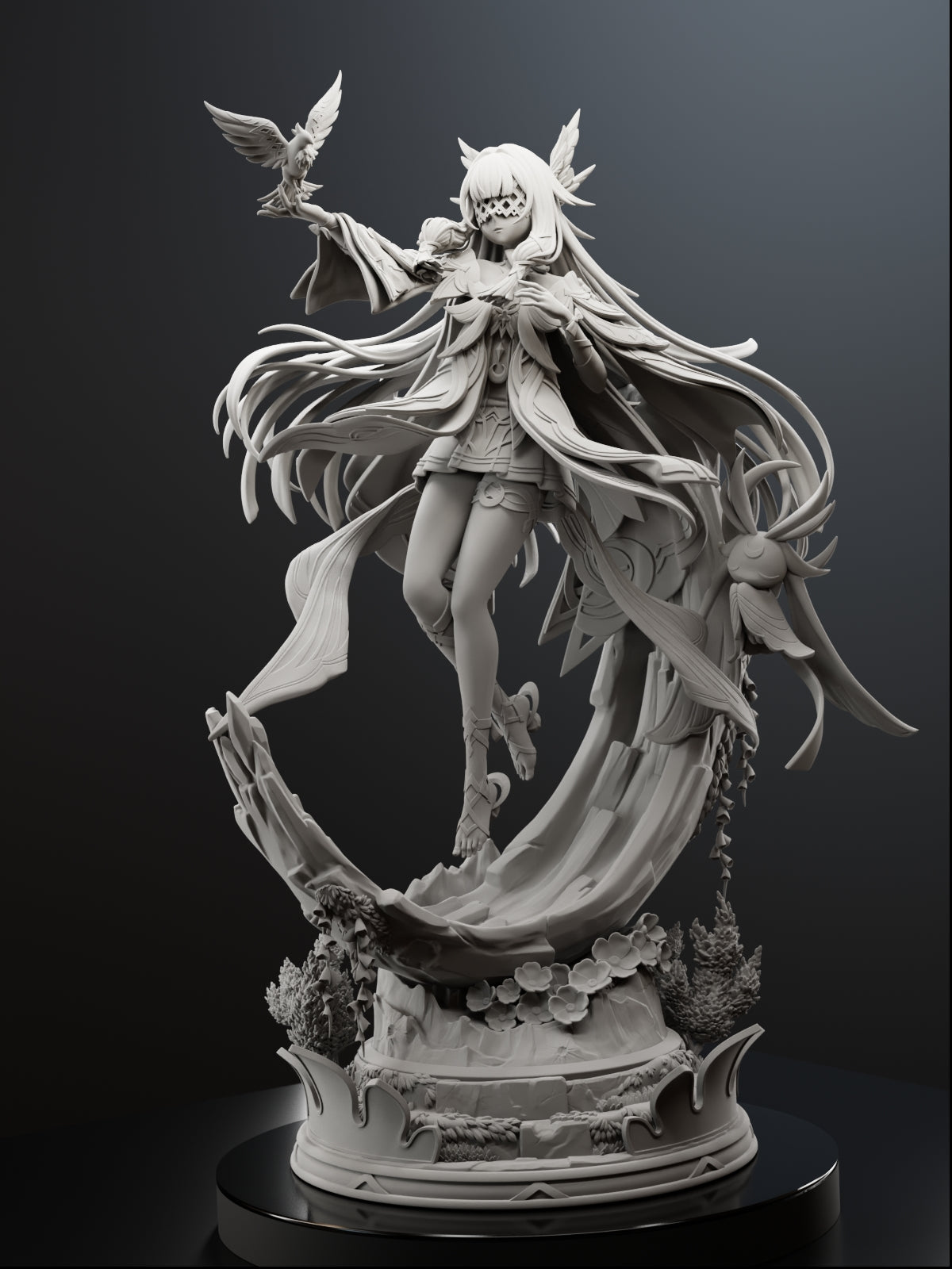 The Damselette | Maximum Detailed 12K 3D printed figure