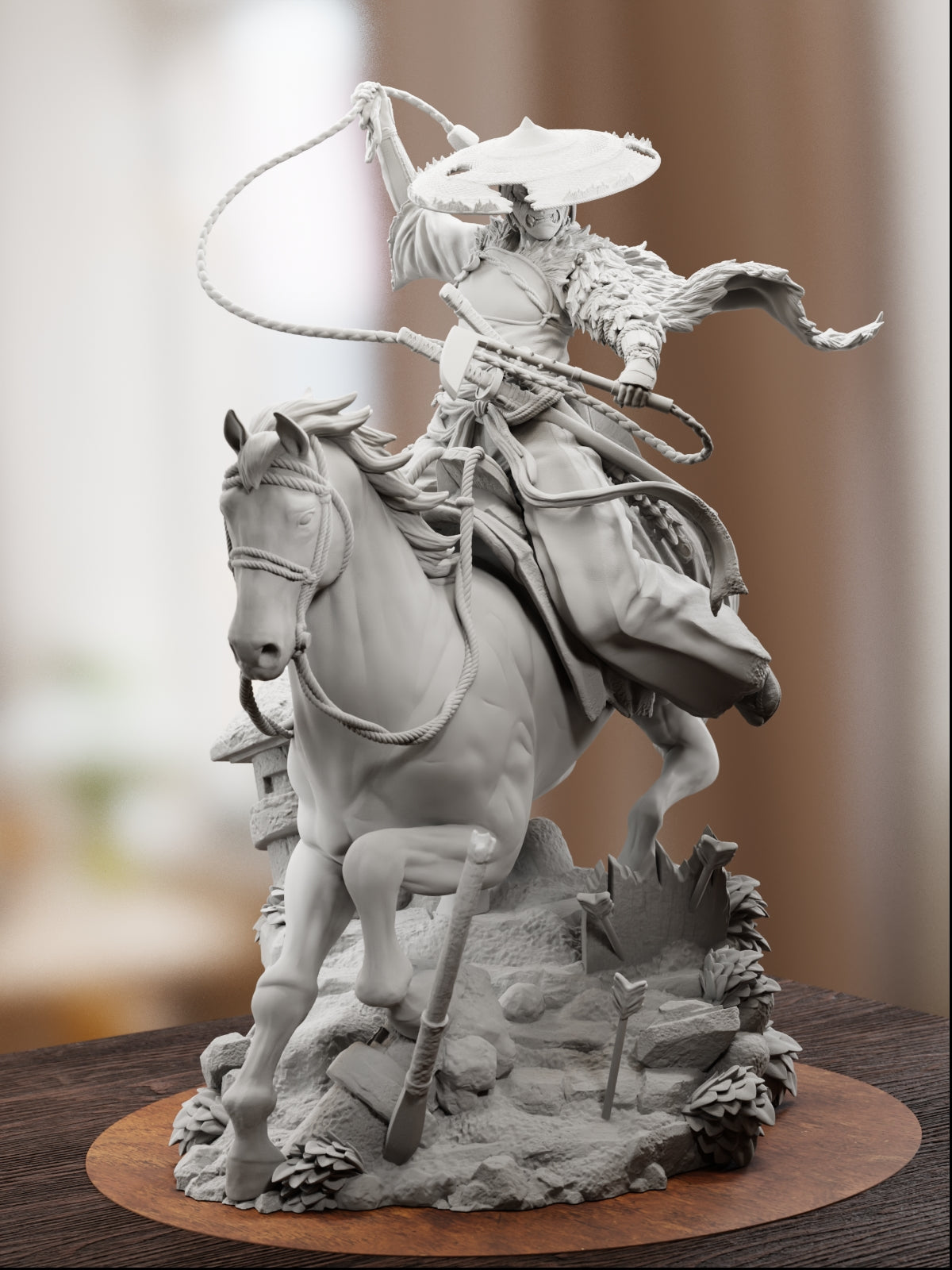 The Lone Rider | Maximum Detailed 12K 3D printed figure