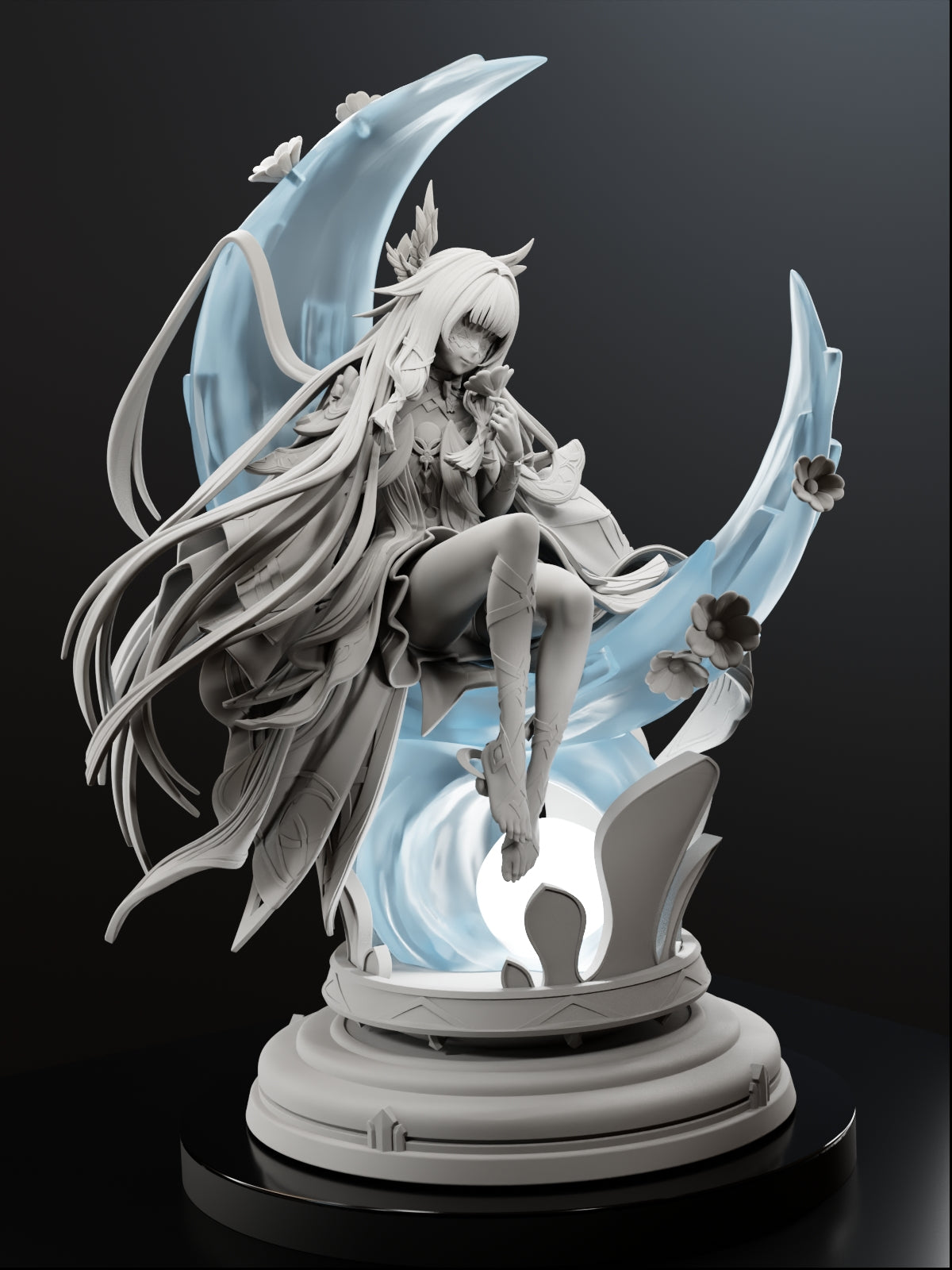 The Moonlight Siren | Maximum Detailed 12K 3D printed figure