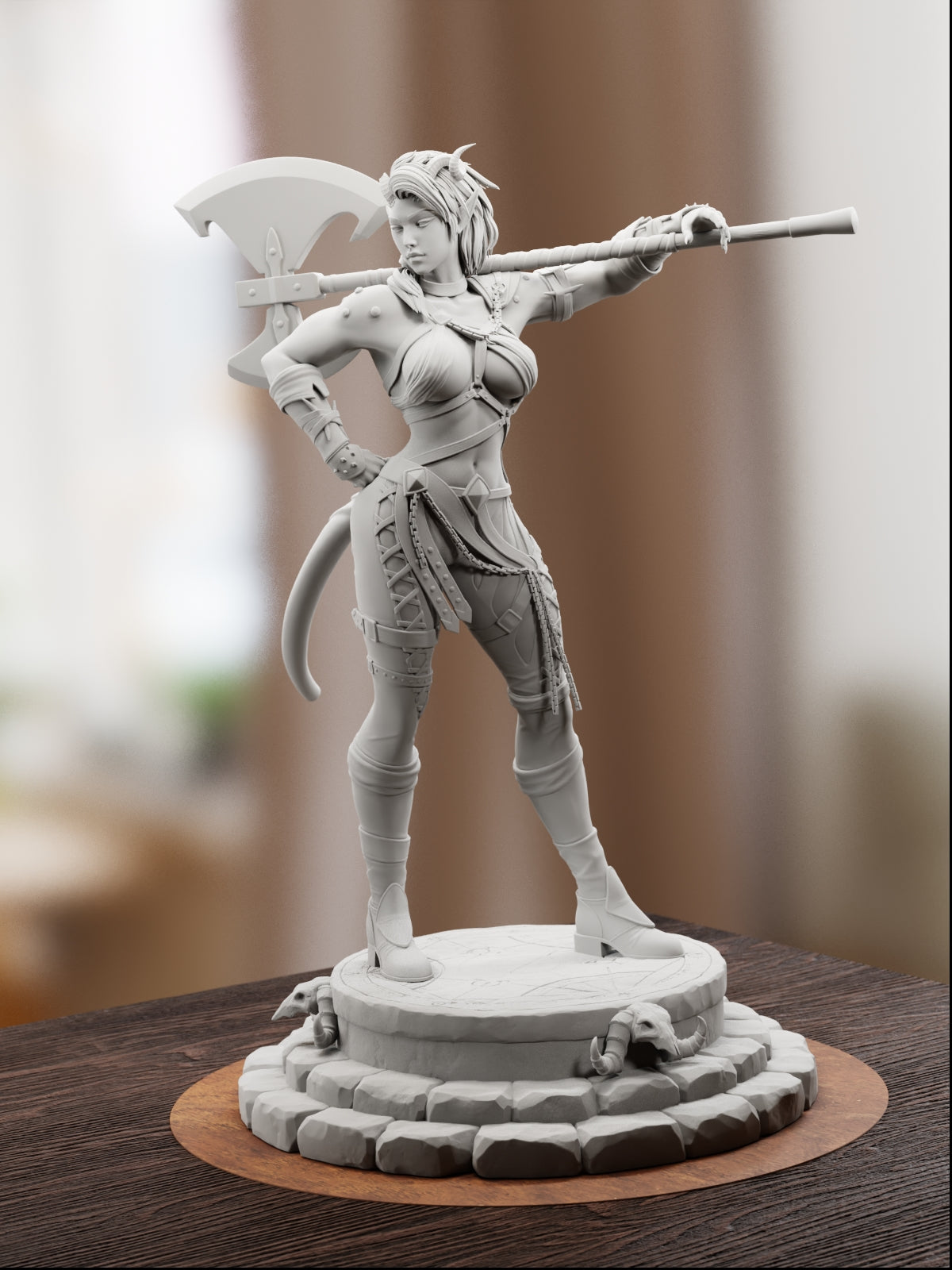 Red Devil Karlach | Maximum Detailed 12K 3D printed figure