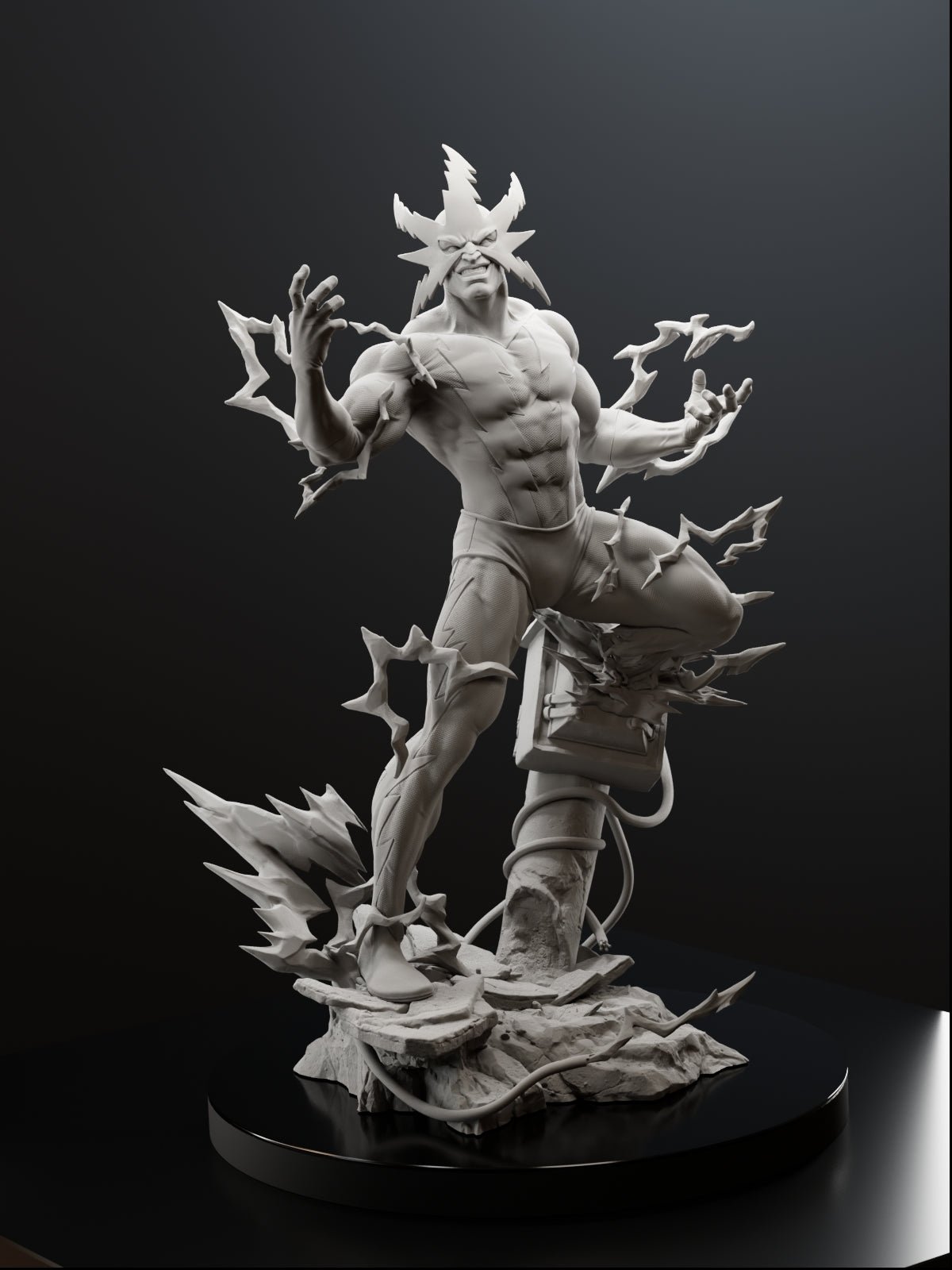 The Living Lightning | Maximum Detailed 12K 3D printed figure
