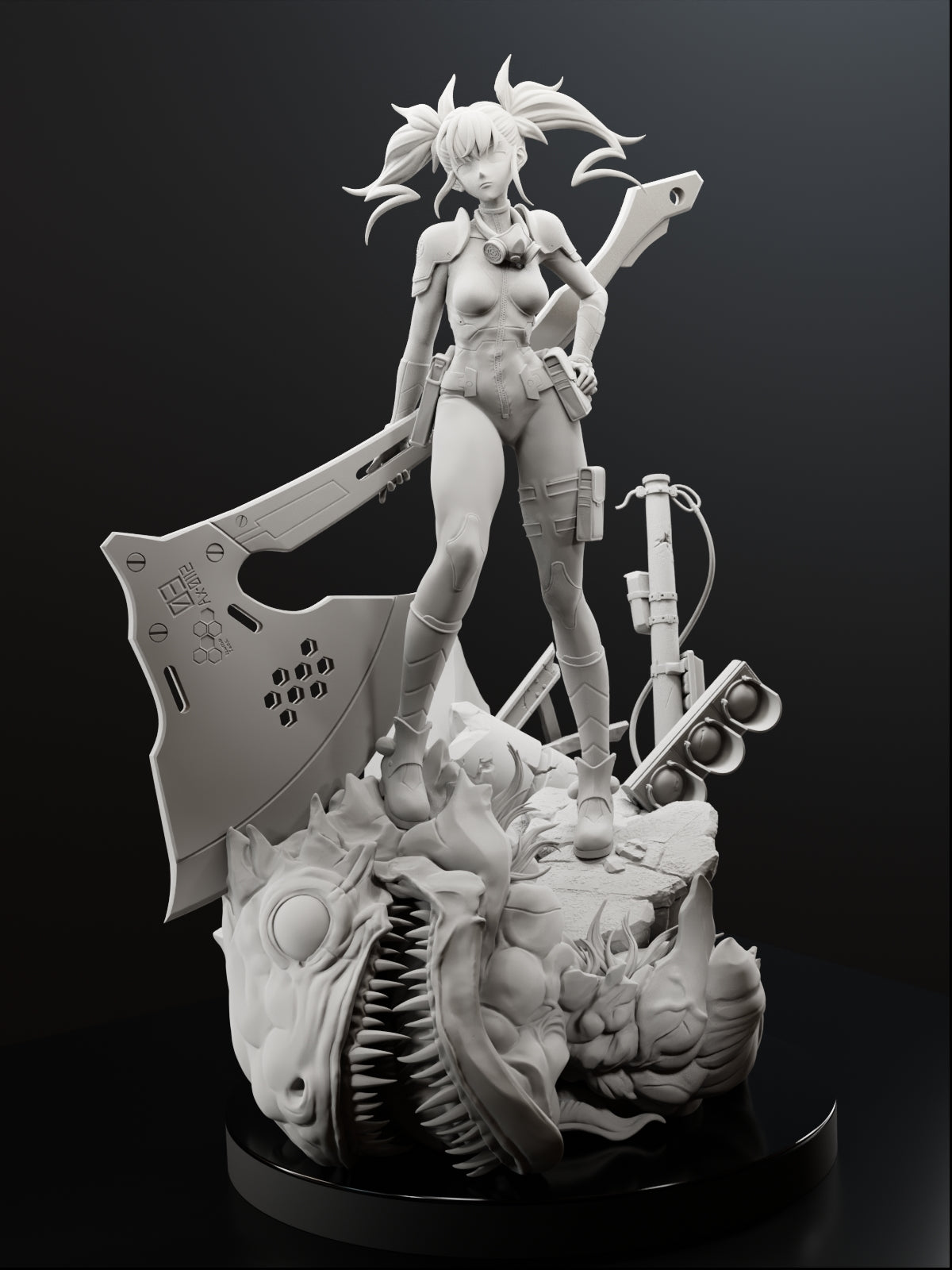 The Kaiju Slayer | Maximum Detailed 12K 3D printed figure