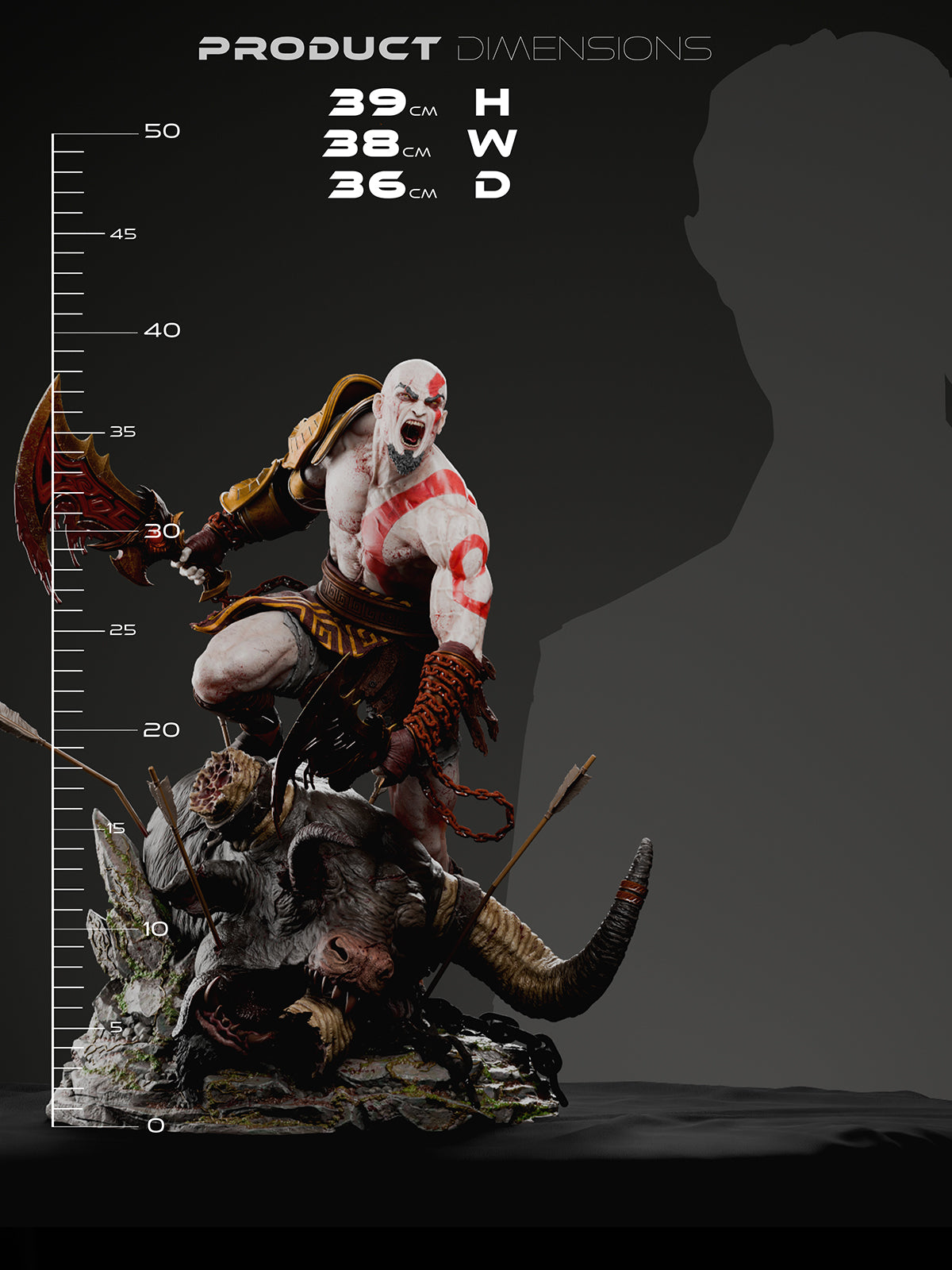 The Ashen Berserker Statue