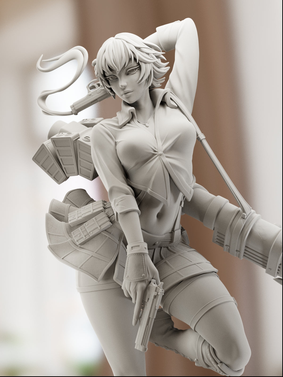 The Rocketheart | Maximum Detailed 12K 3D printed figure