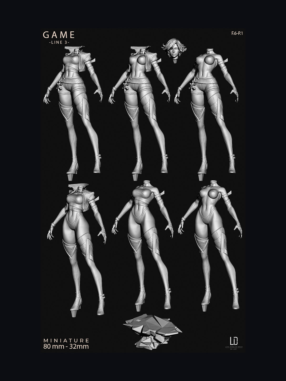 The Ice Idol | Maximum Detailed 12K 3D printed figure