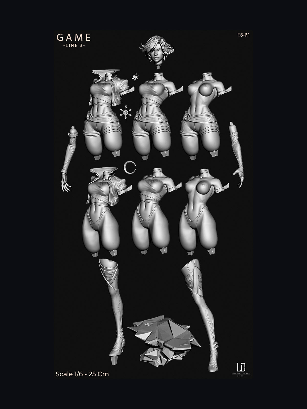 The Ice Idol | Maximum Detailed 12K 3D printed figure