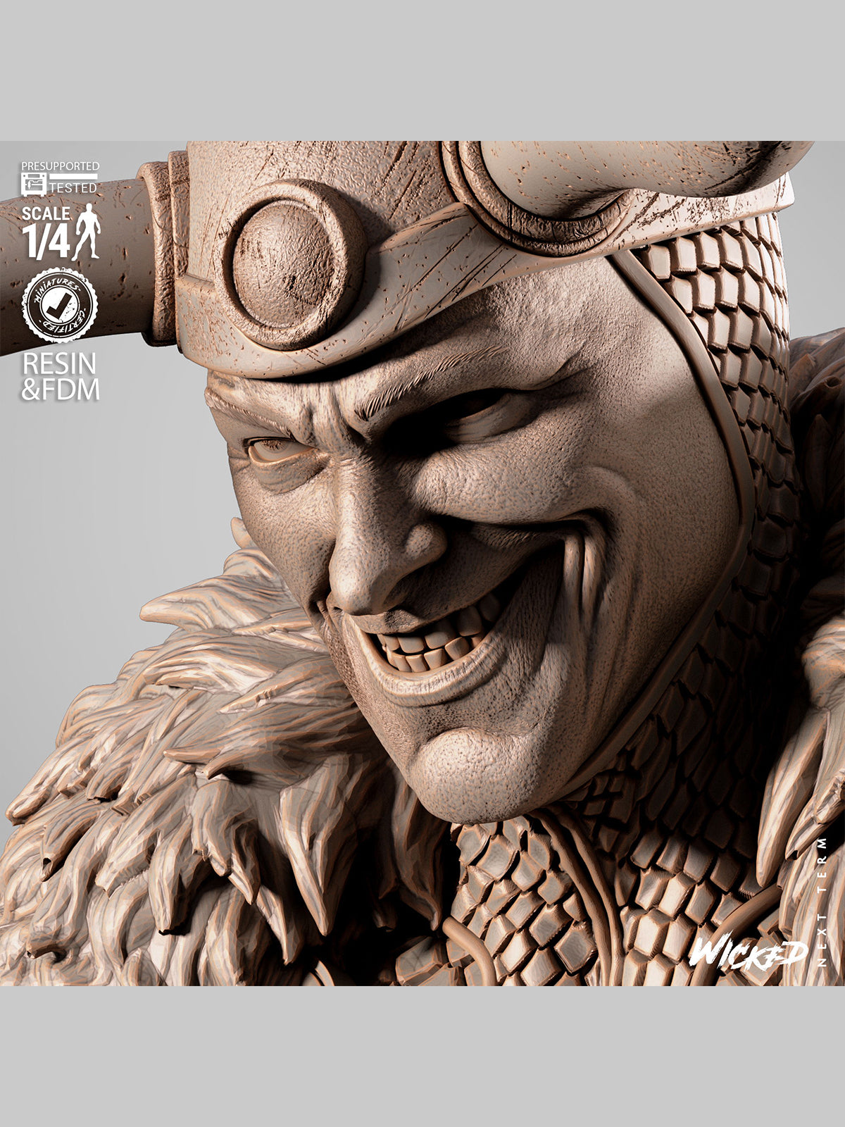 The Trickster God | Maximum Detailed 12K 3D printed bust