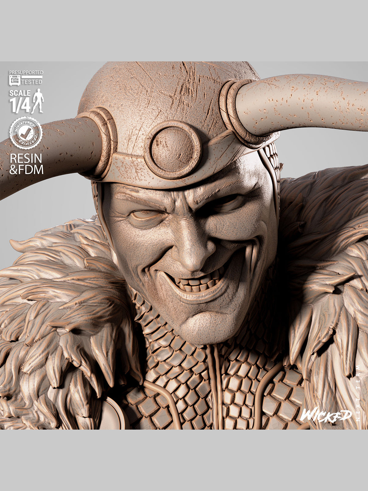 The Trickster God | Maximum Detailed 12K 3D printed bust