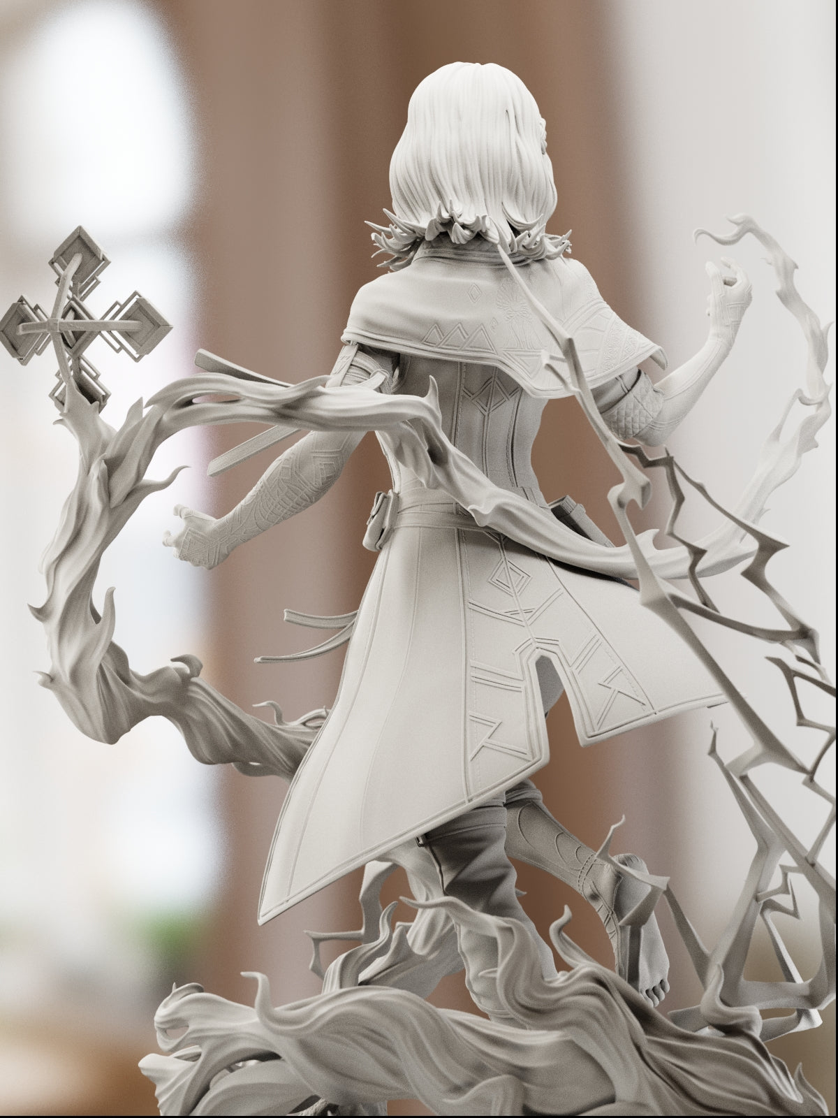 The Pale Flame | Maximum Detailed 12K 3D printed figure