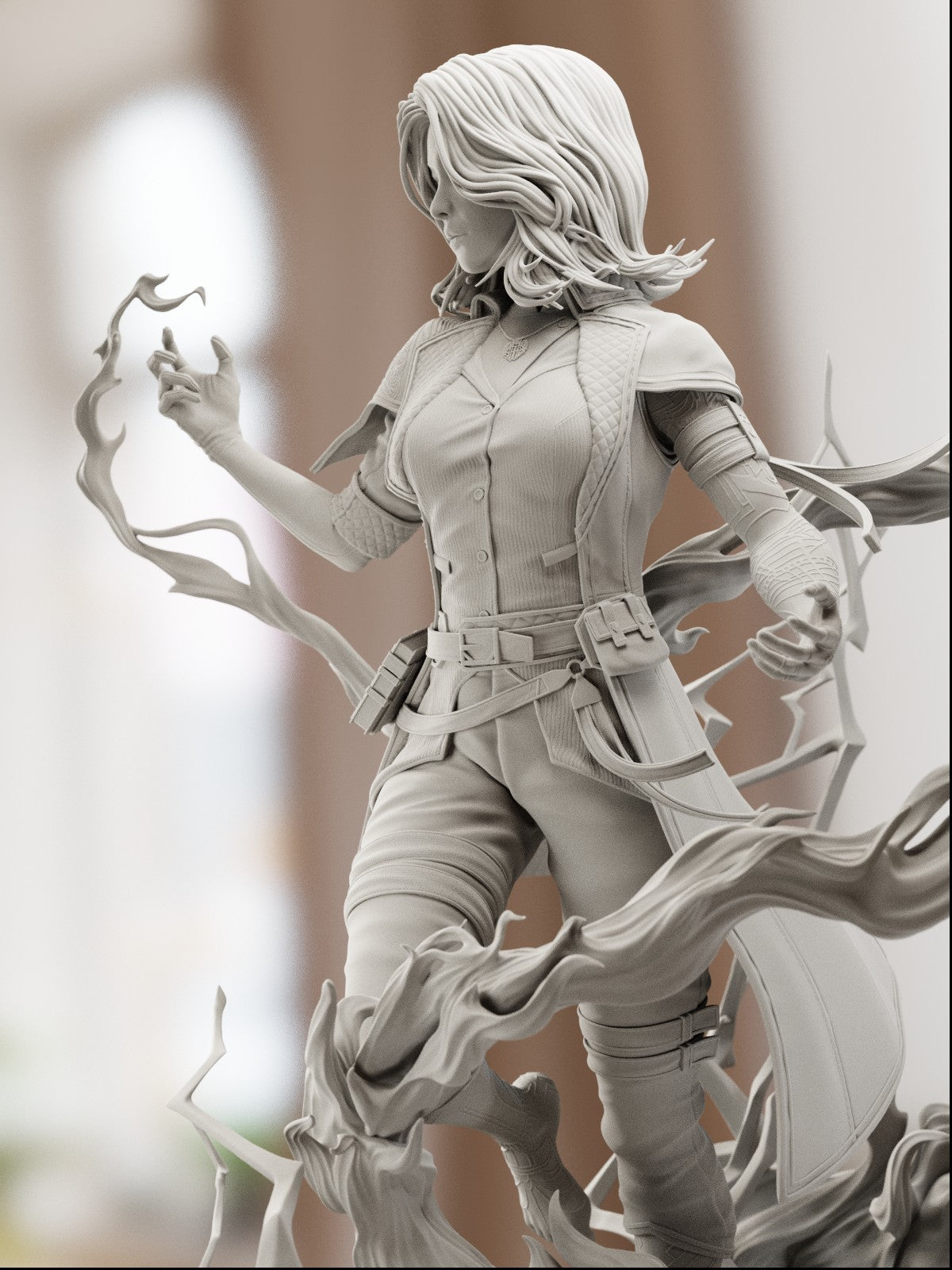 The Pale Flame | Maximum Detailed 12K 3D printed figure