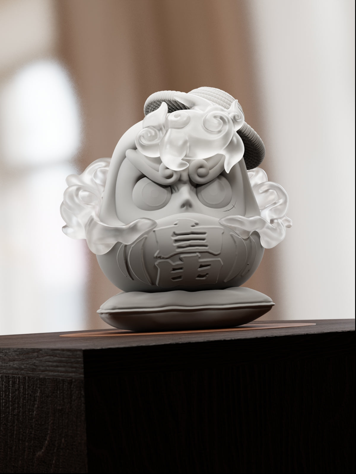 Sun God Daruma | Maximum Detailed 12K 3D printed daruma