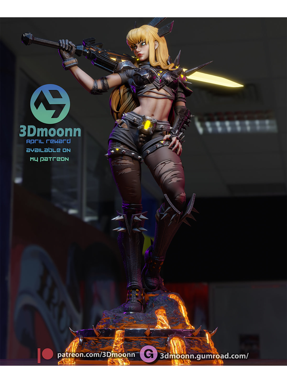 The Soulsword | Maximum Detailed 12K 3D printed figure
