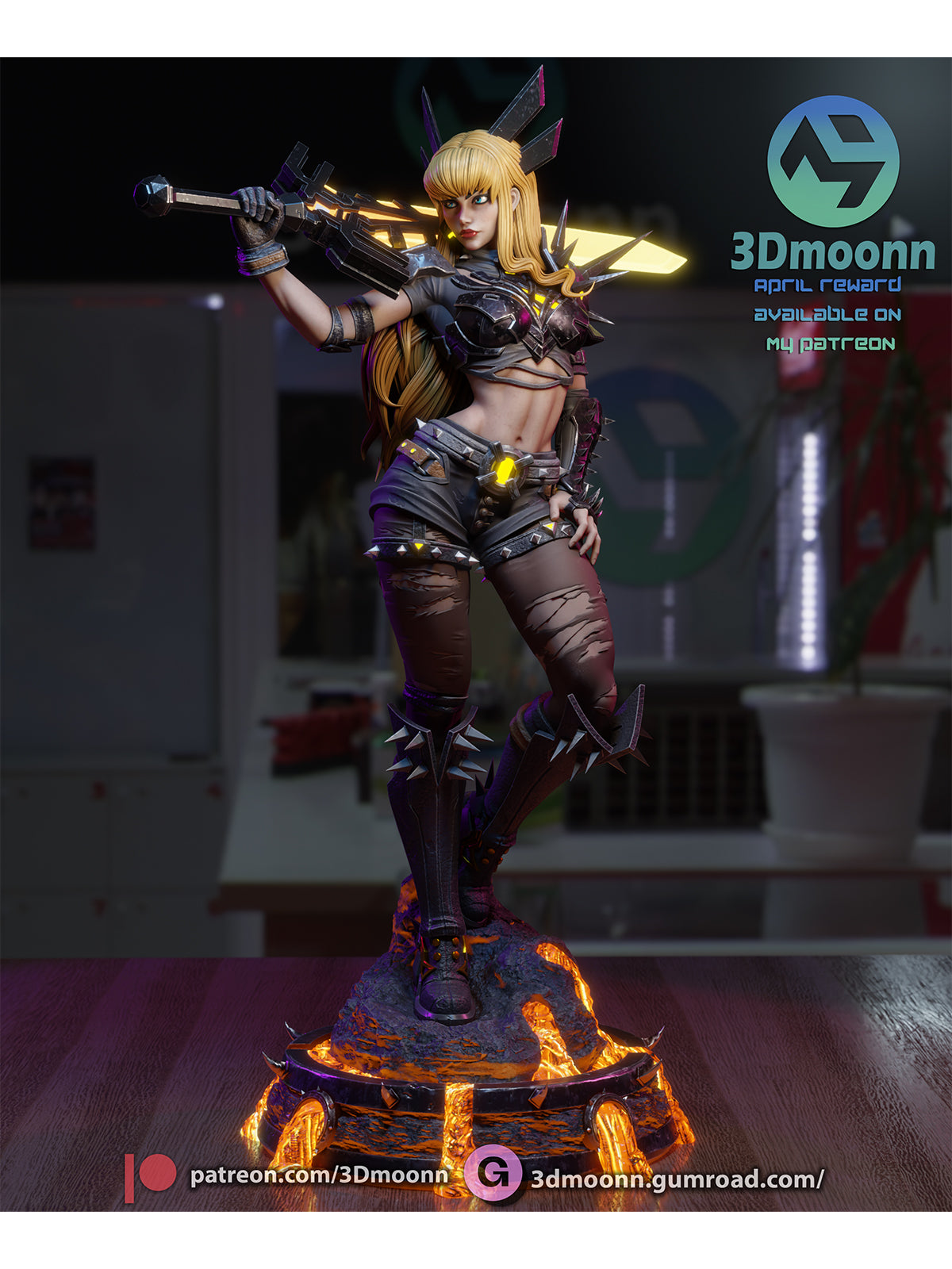 The Soulsword | Maximum Detailed 12K 3D printed figure
