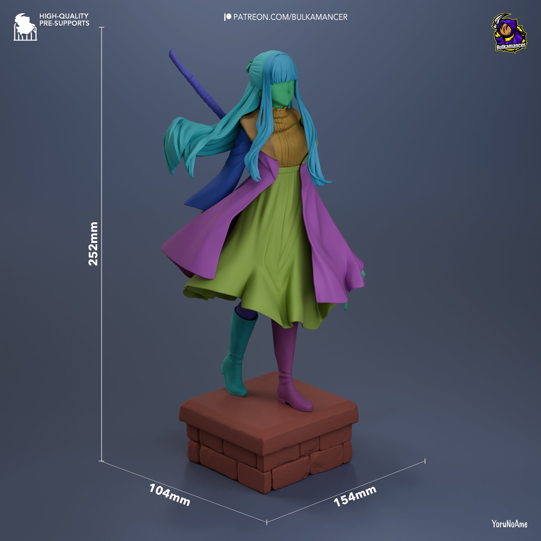 The Calm Caster | Maximum Detailed 12K 3D printed figure