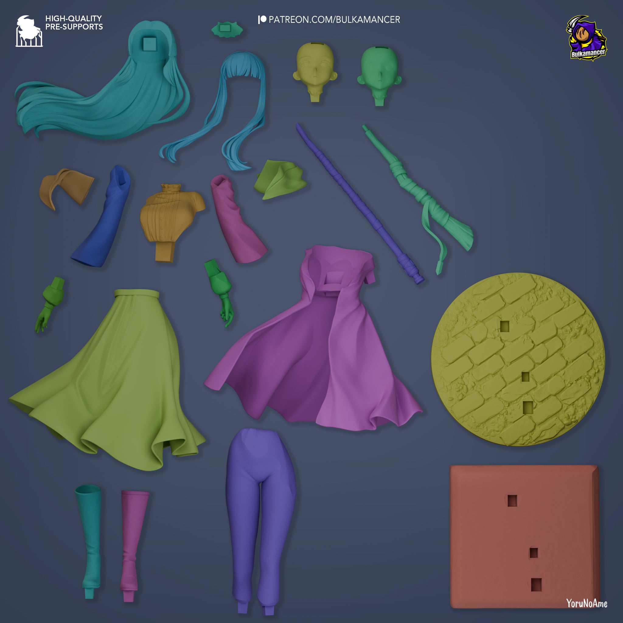 The Calm Caster | Maximum Detailed 12K 3D printed figure