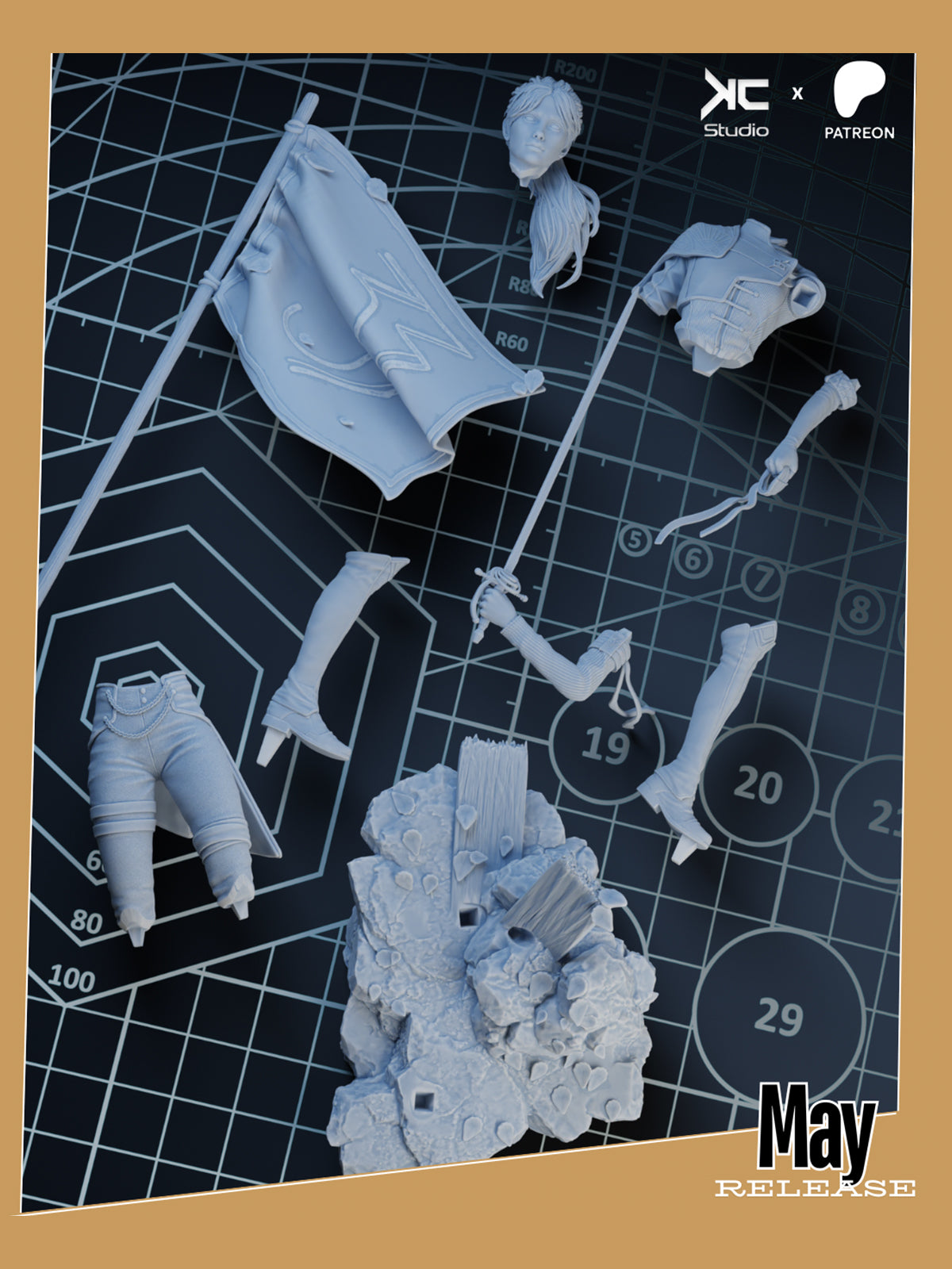 The Expeditioneer | Maximum Detailed 12K 3D printed figure