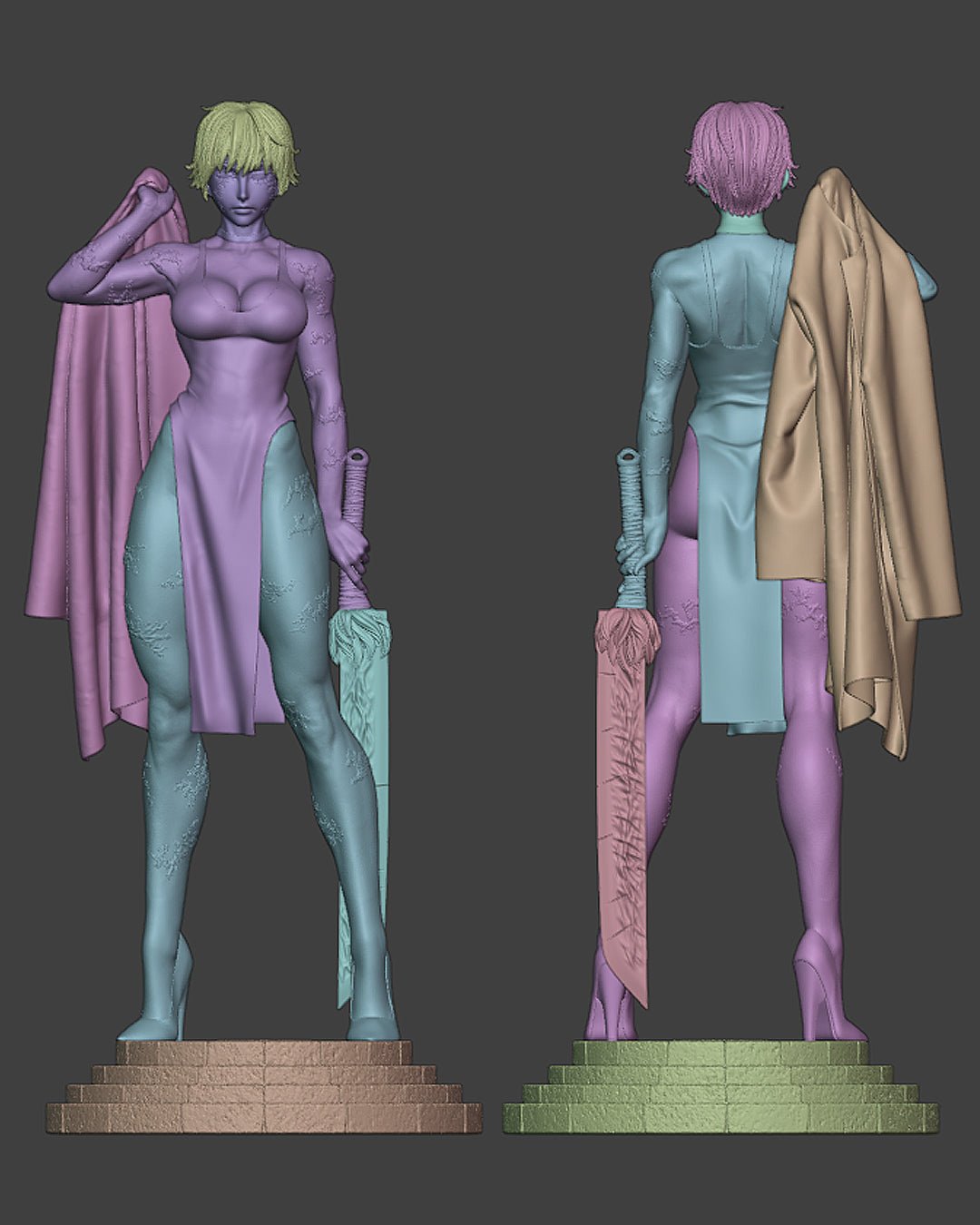 Split Soul Maki Statue