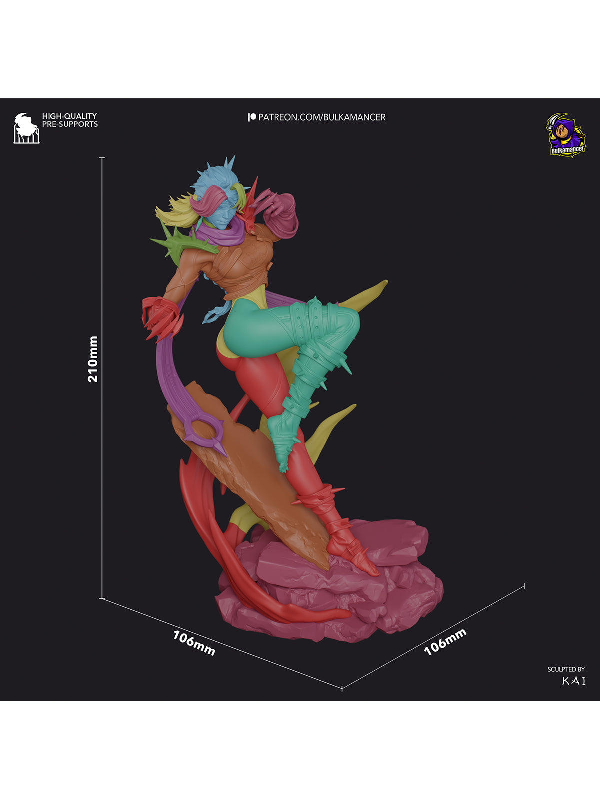 The Psychic Horror | Maximum Detailed 12K 3D printed figure