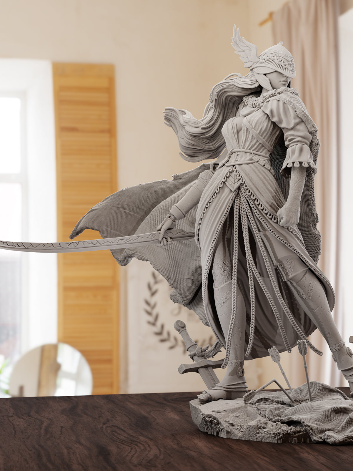 The Blade of the Queen | Maximum Detailed 12K 3D printed figure