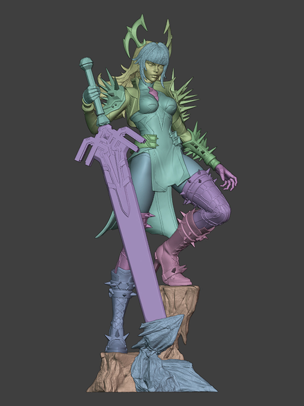 The Phoenix Blade Statue