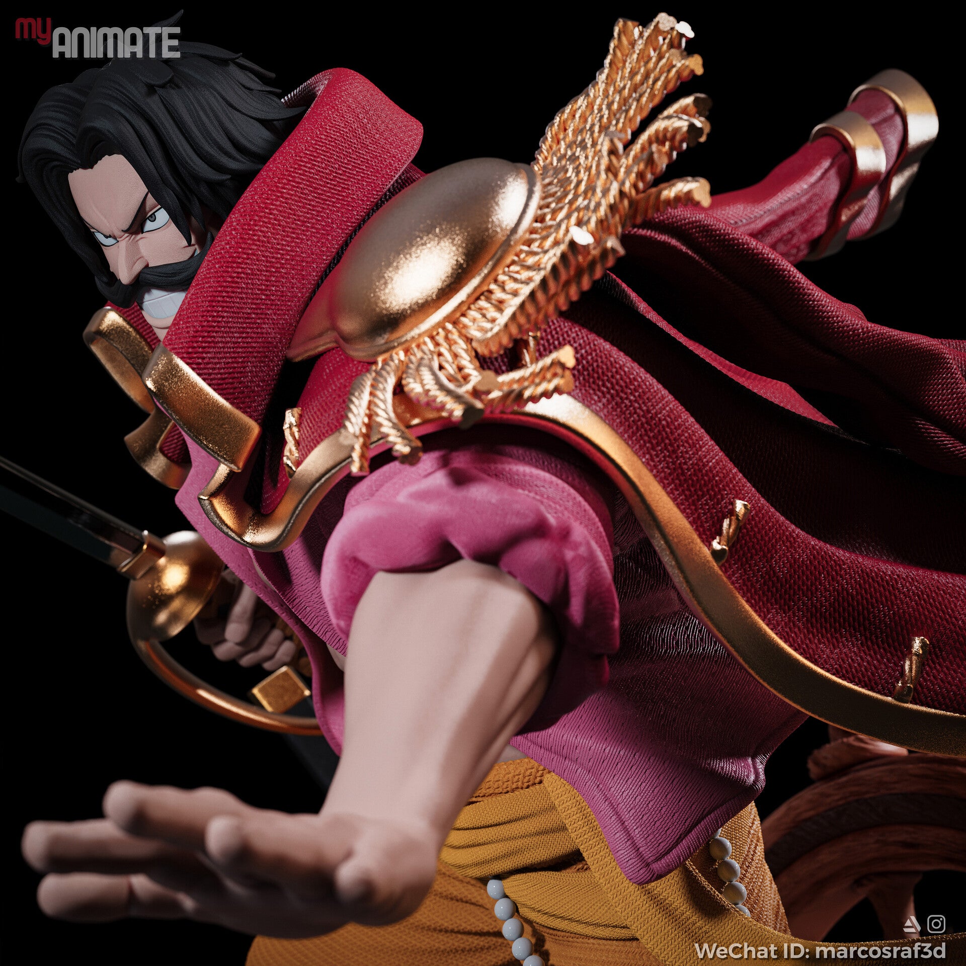 The Pirate King | Maximum Detailed 12K 3D Printed Figure