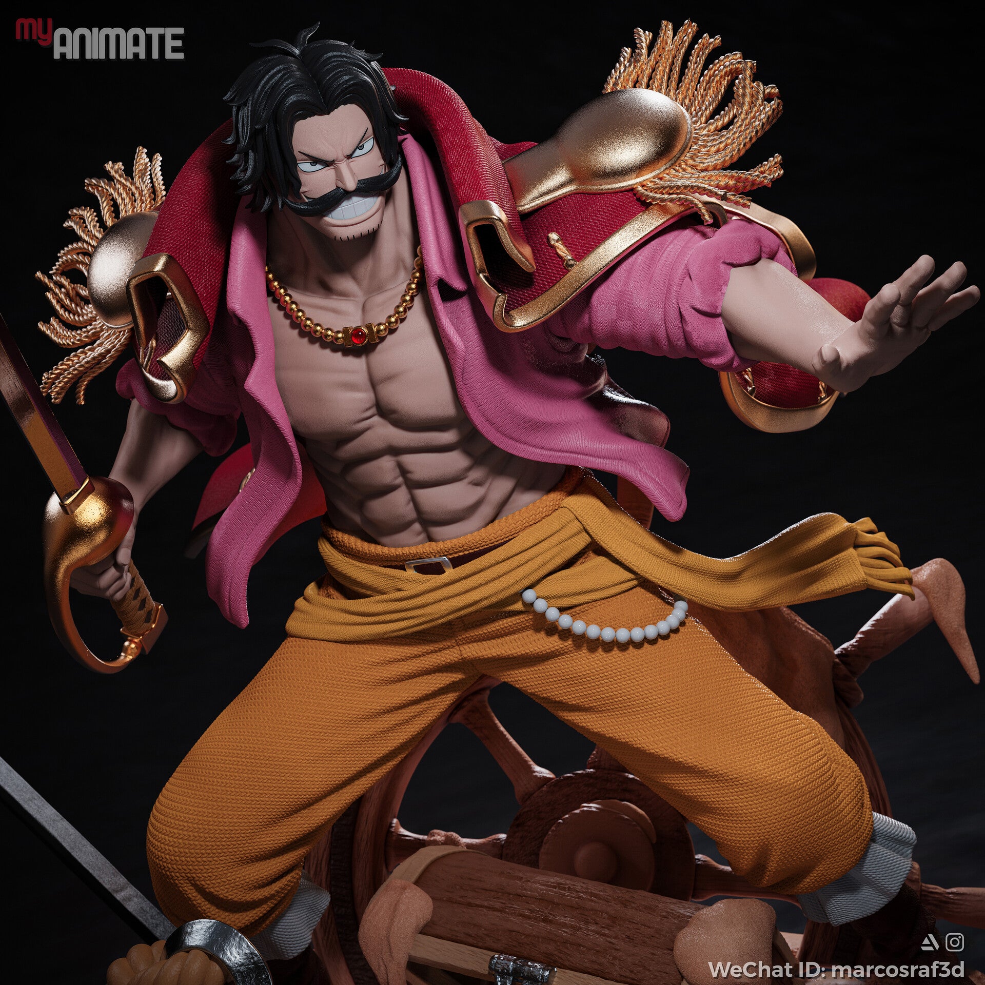 The Pirate King | Maximum Detailed 12K 3D Printed Figure