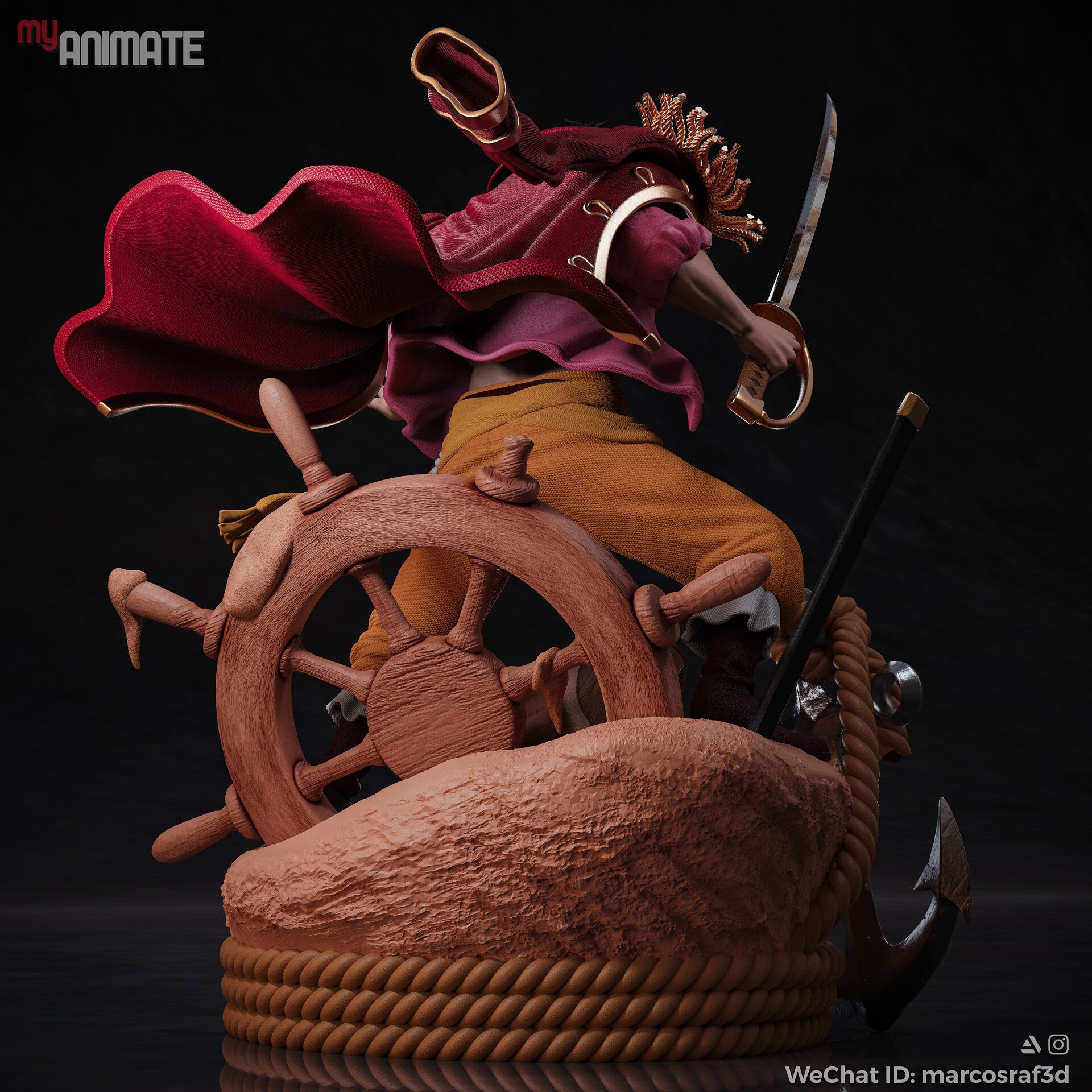 The Pirate King | Maximum Detailed 12K 3D Printed Figure