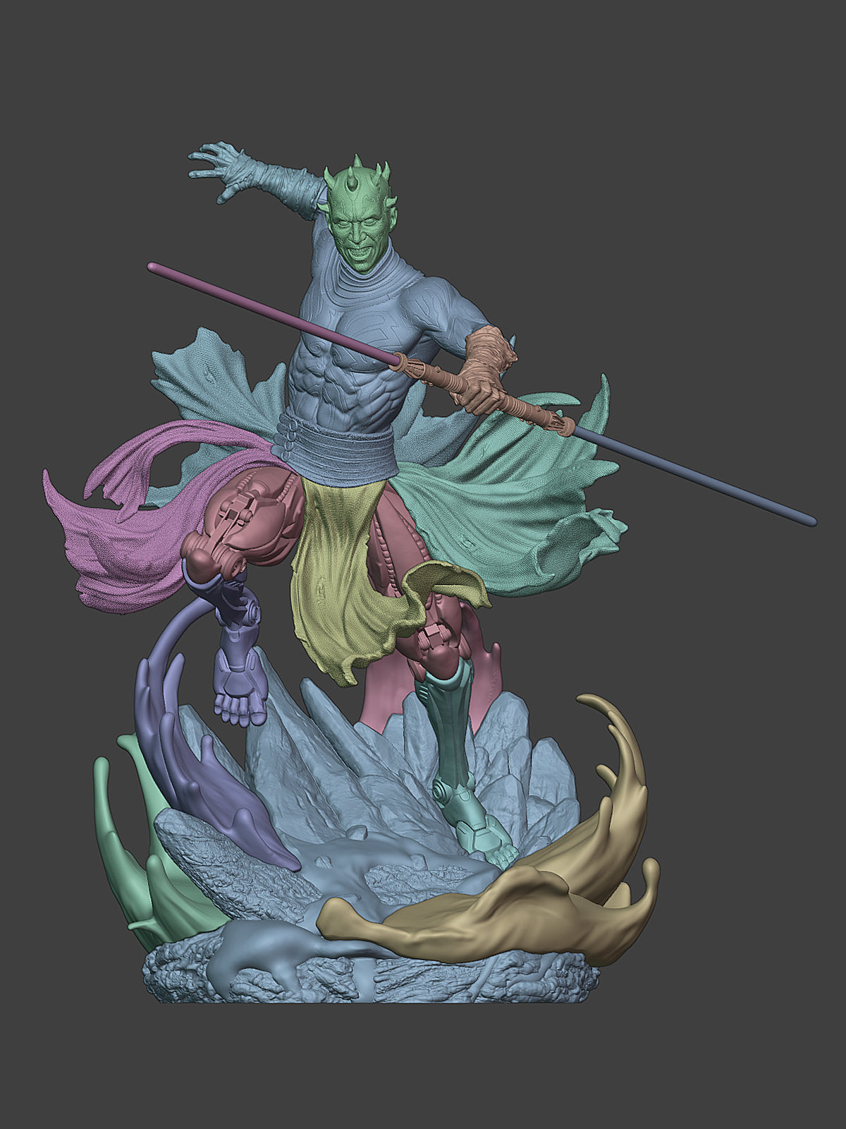 The Crimson Phantom | Maximum Detailed 12K 3D printed figure