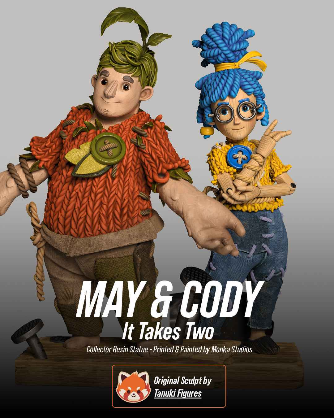 The Unwilling Doll Duo Statue
