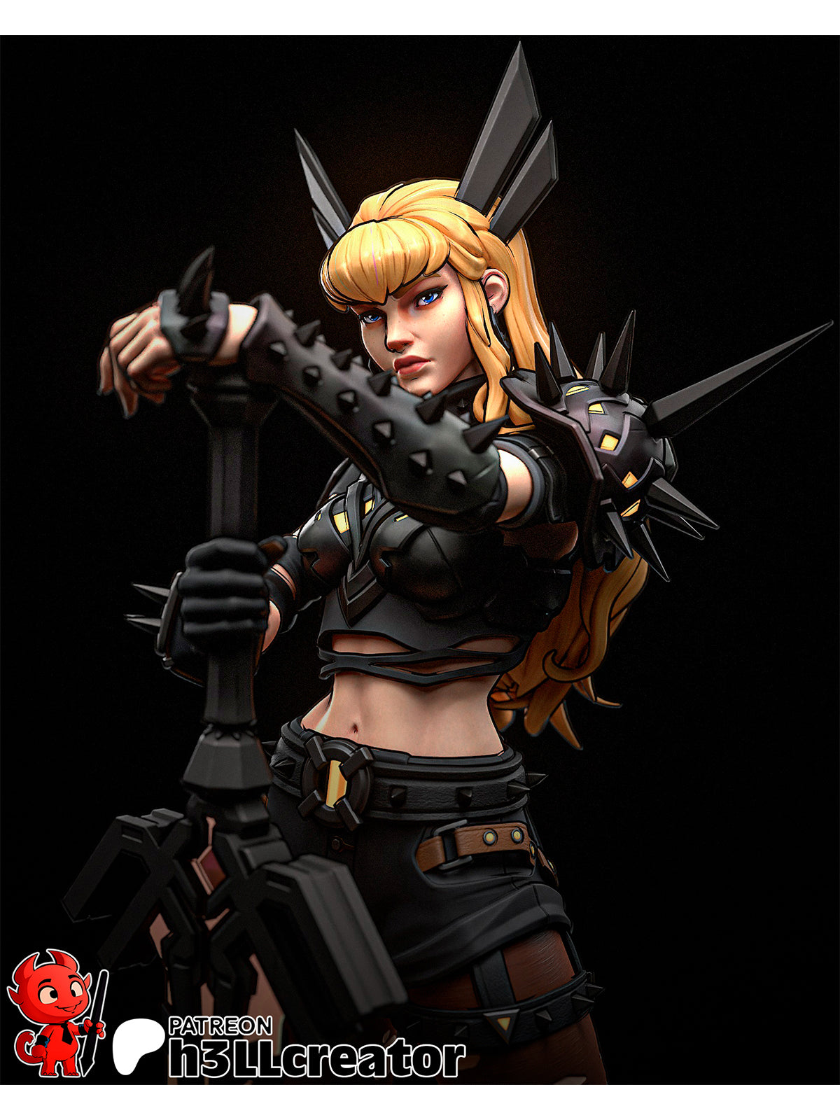 The Demon Queen | Maximum Detailed 12K 3D printed figure